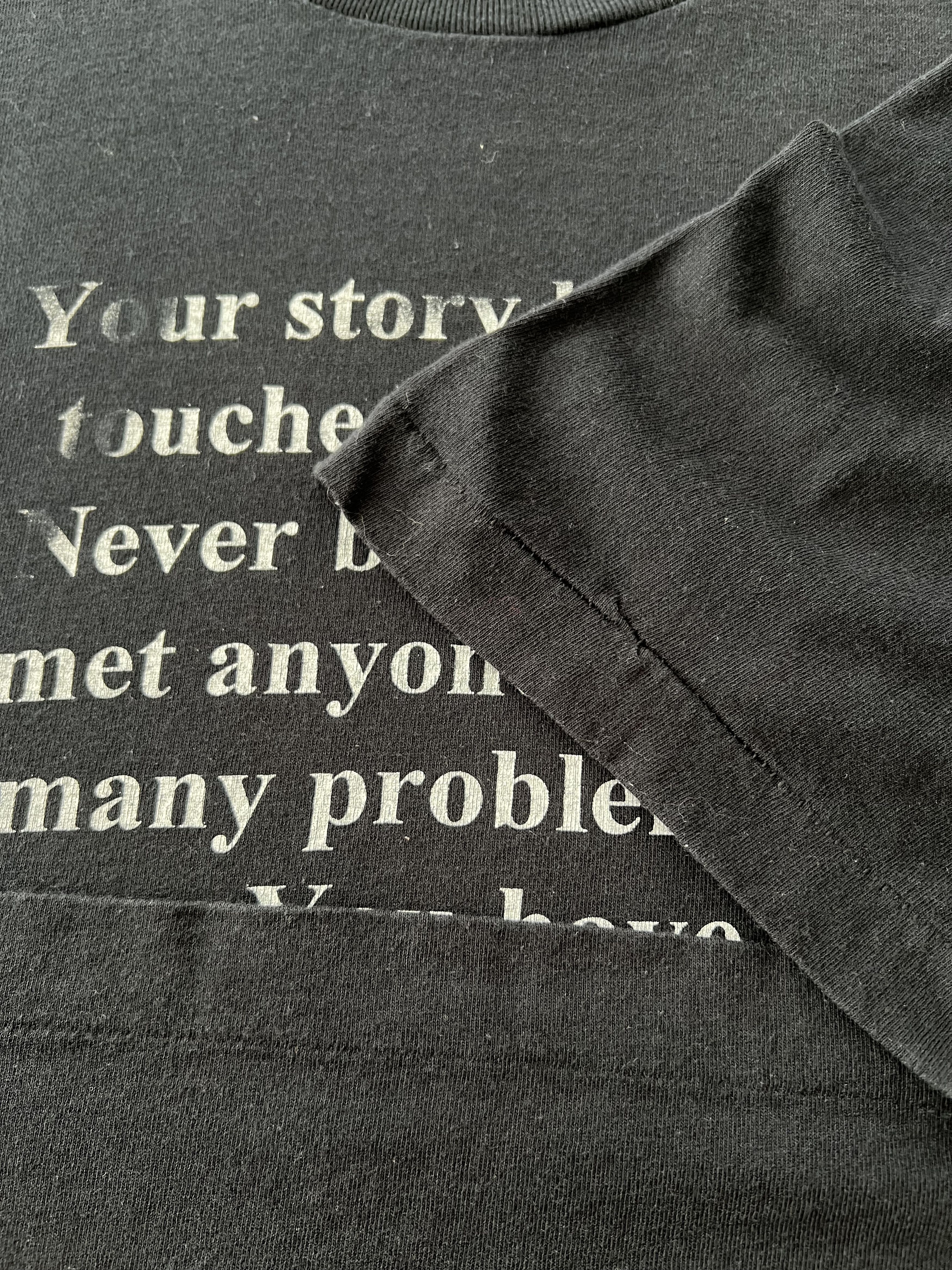 Vintage Vintage 90s Your Story Has Truly Touched Funny Humor T-shirt Size US XL / EU 56 / 4 - 6 Thumbnail