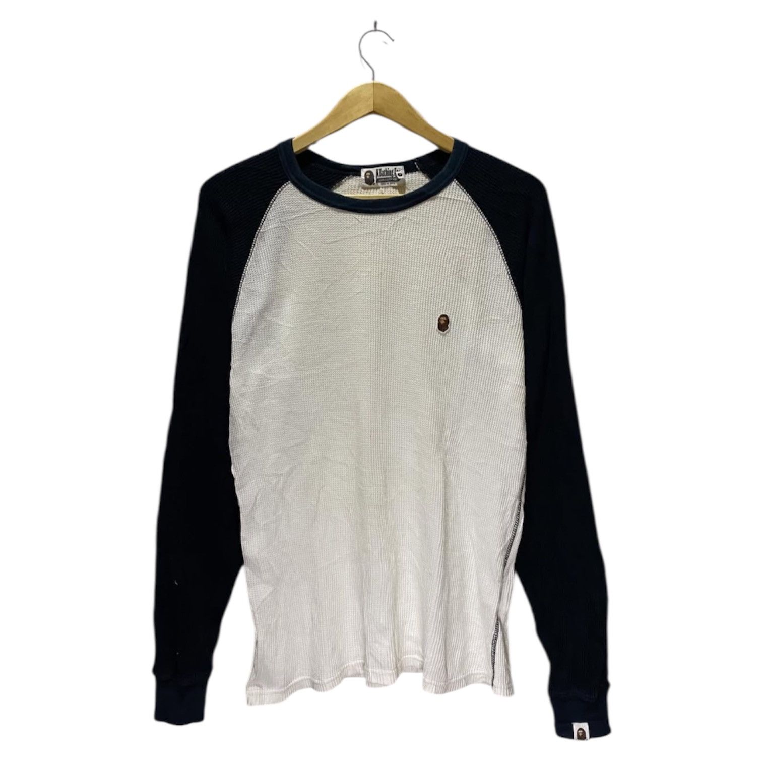 Bape 2000s A Bathing Ape Iconic Logo Thermal Longsleeve Shirt Size US M / EU 48-50 / 2 - 1 Thumbnail