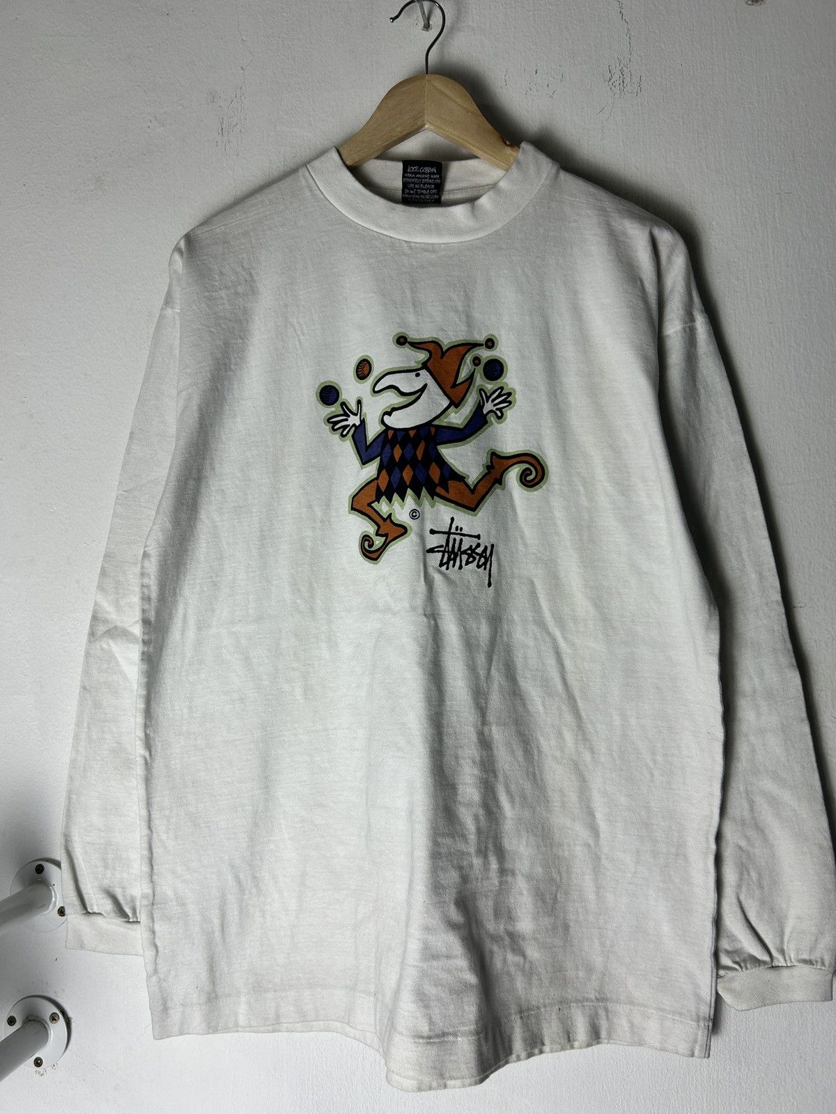 Vintage Rare Old Stussy Joker Longsleeve Shawn Era