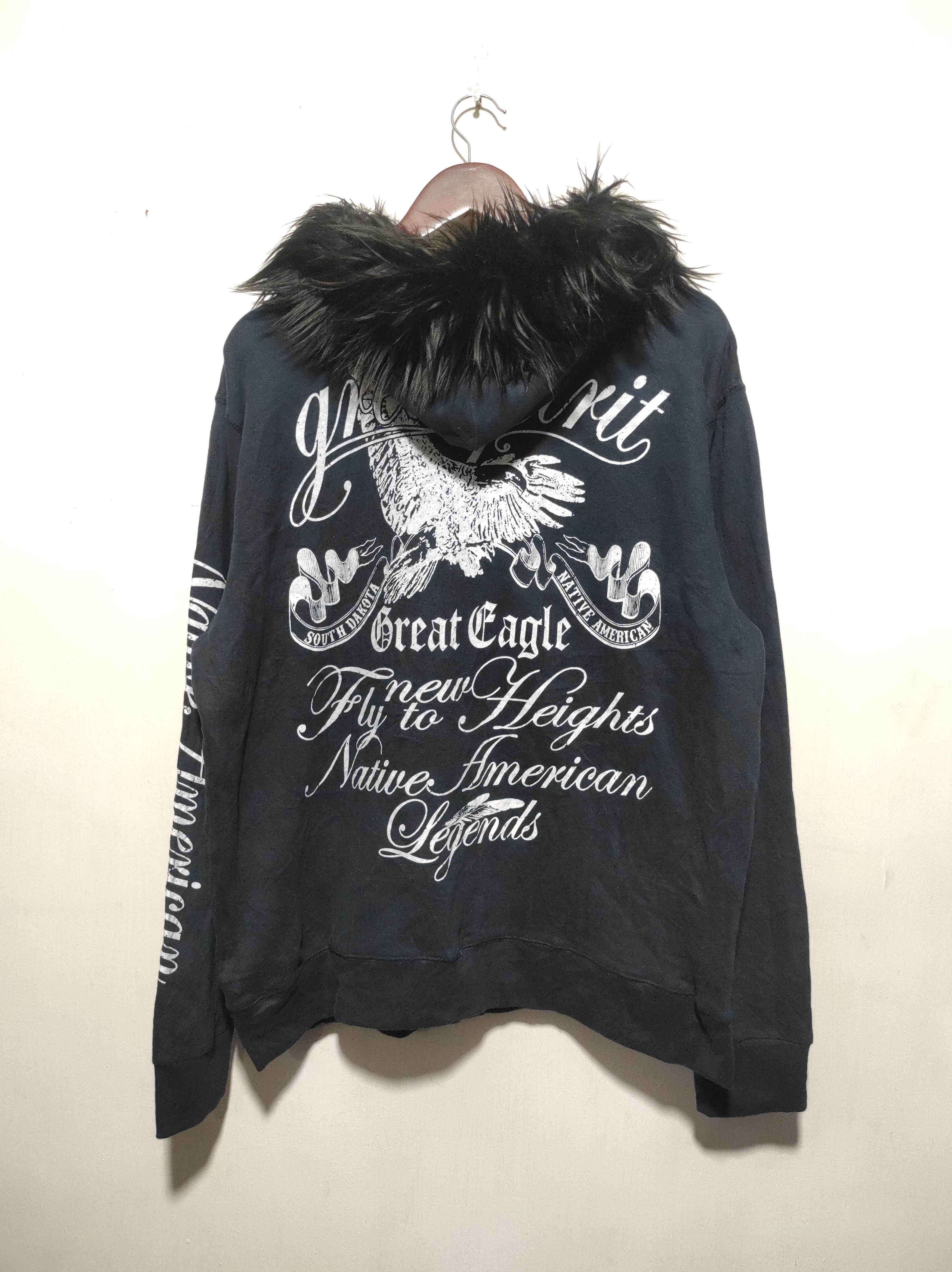 Japanese Brand Jeaning Wild poem zip fur hoodie ifsix LGB style Navy Size US L / EU 52-54 / 3 - 18 Thumbnail