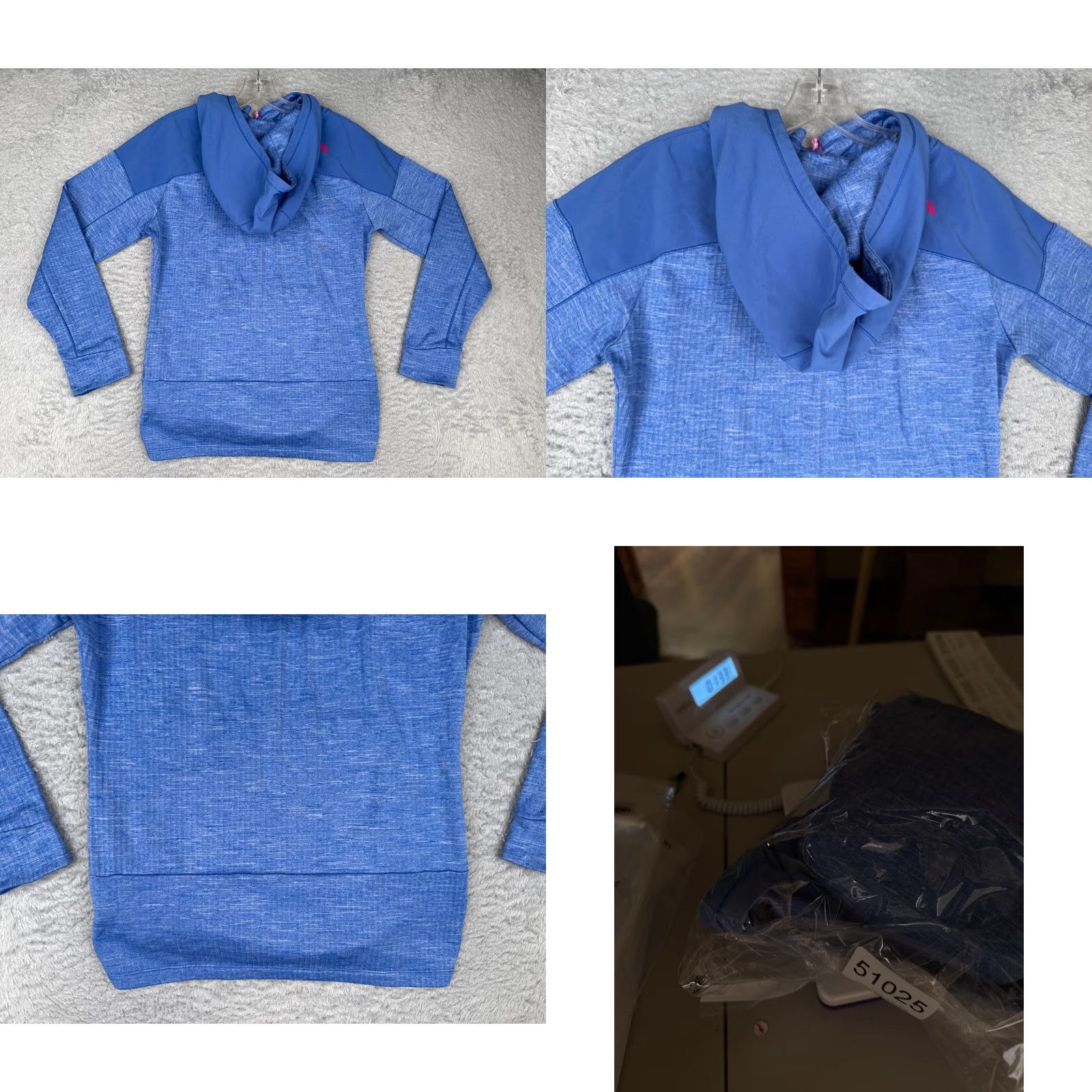 The North Face The North Face Hoodie Womens Small Blue Pullover Hooded Pockets 100% Polyester Size S / US 4 / IT 40 - 9 Thumbnail