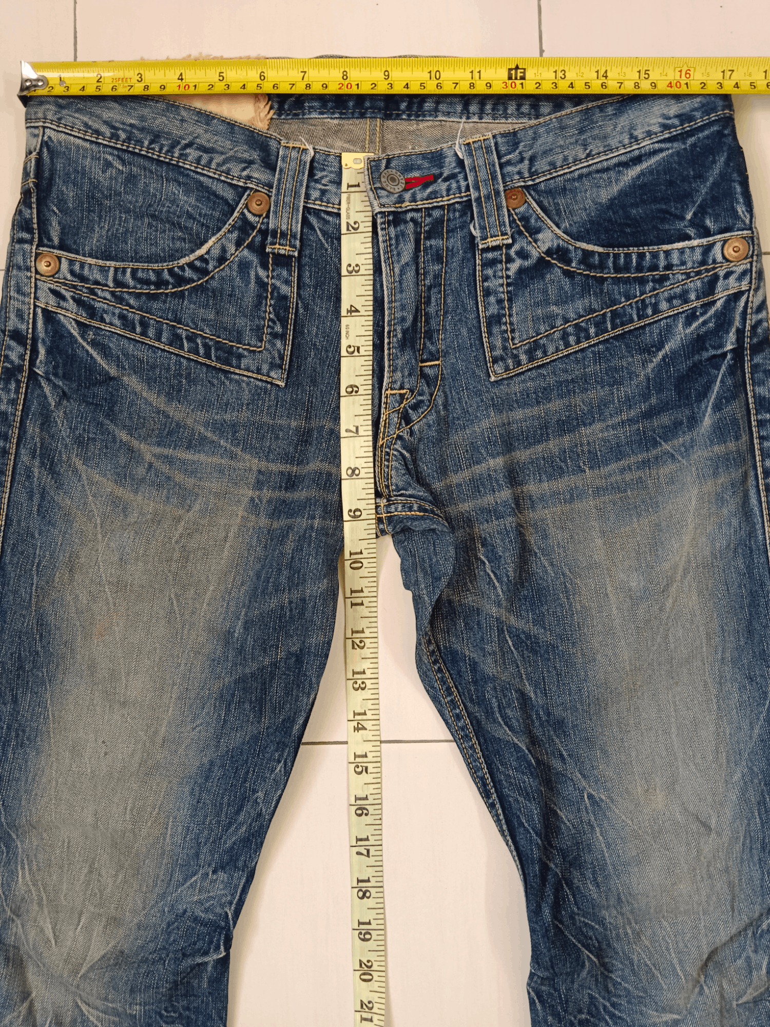 Blue Blue Japan 💥Blue Way💥 Seditionaries Punk Flare Jeans Size US 33 - 6 Thumbnail