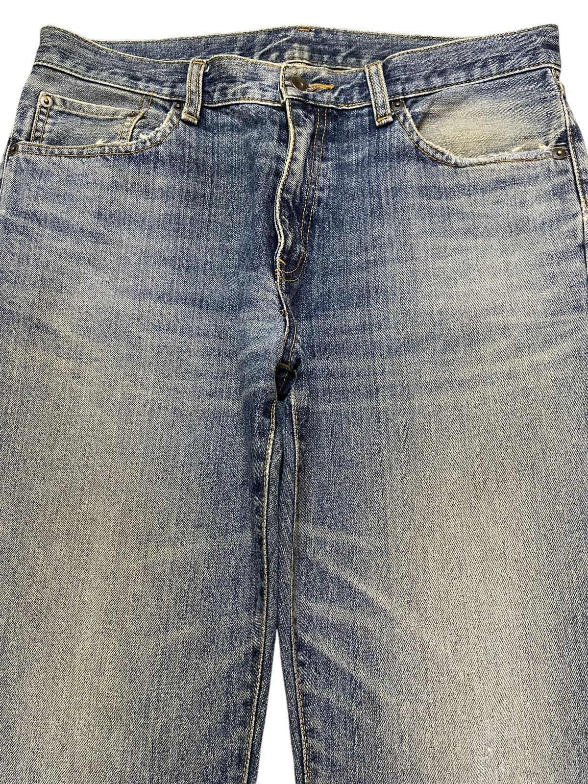 Uniqlo Vintage Japanese Uniqlo Blue Faded Wash Style Bootcut Jeans Size US 34 / EU 50 - 3 Thumbnail
