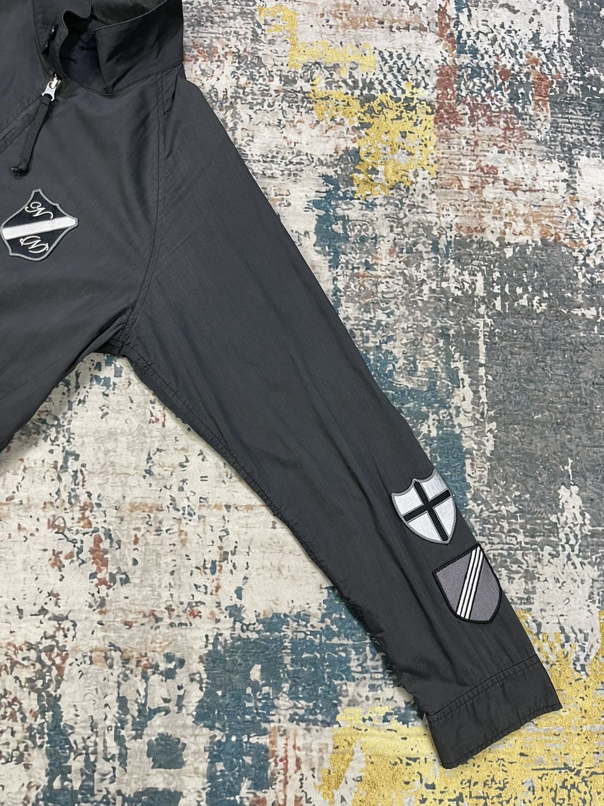 Number (N)ine Number Nine Black Emblem Patch Logo Zip Up Blouson Jacket Size US M / EU 48-50 / 2 - 7 Thumbnail