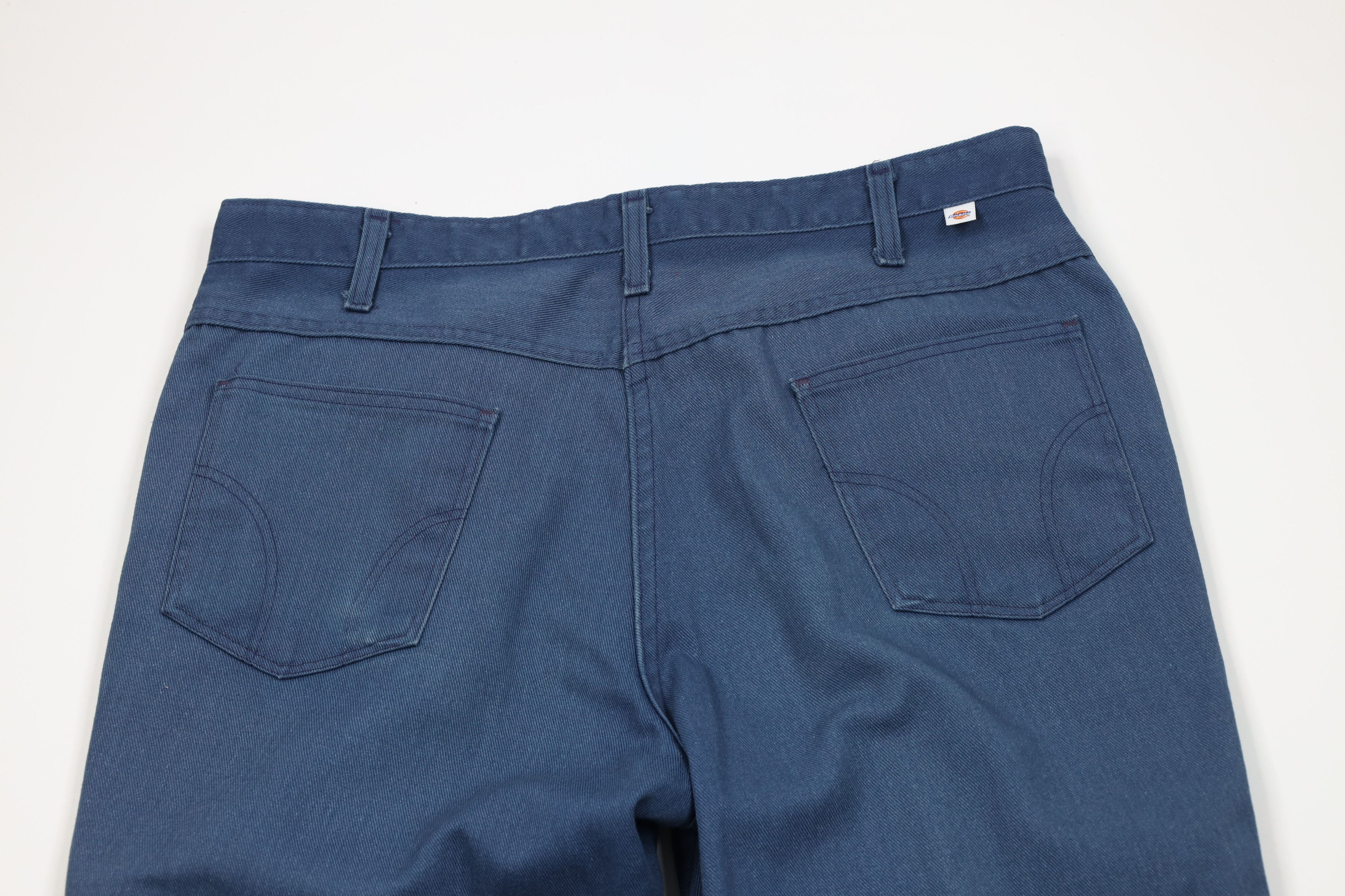 Dickies Vintage 70s Dickies Workwear Flared Wide Leg Pants Blue USA Size US 36 / EU 52 - 10 Thumbnail