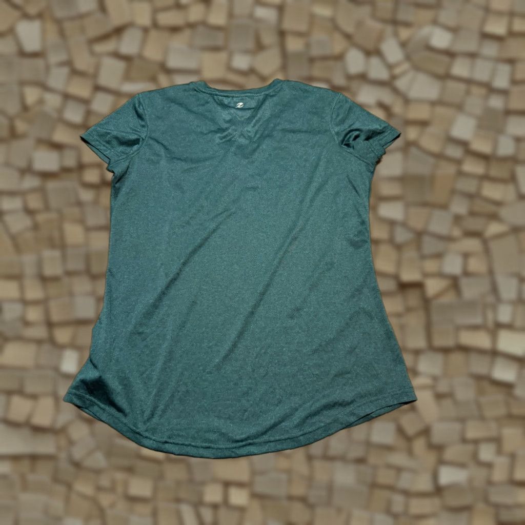 Vintage Energy Zone Shirt Women's XL Green V-neck Athletic Wear Outdoor Shirt Clothing Size XL / US 12-14 / IT 48-50 - 1 Thumbnail