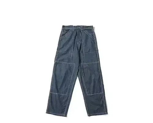 VIBE 20SS Indigo Union Denim Striped Worker Pants Size US 32 / EU 48 - 1 Thumbnail