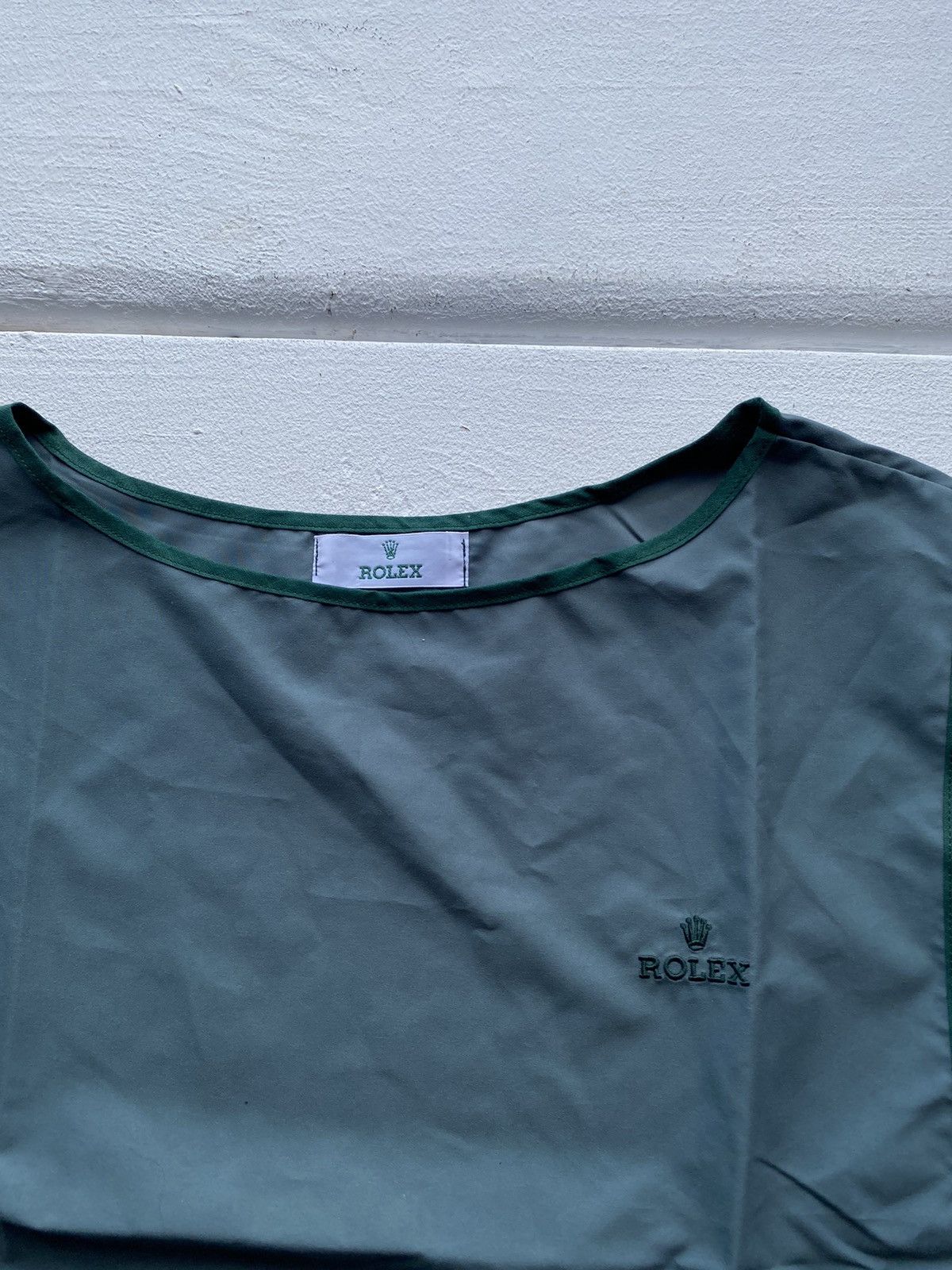 Other × Rolex × Vintage 90s Rolex Vintage Mens Windbreaker Green Vest Rare Size US M / EU 48-50 / 2 - 2 Thumbnail