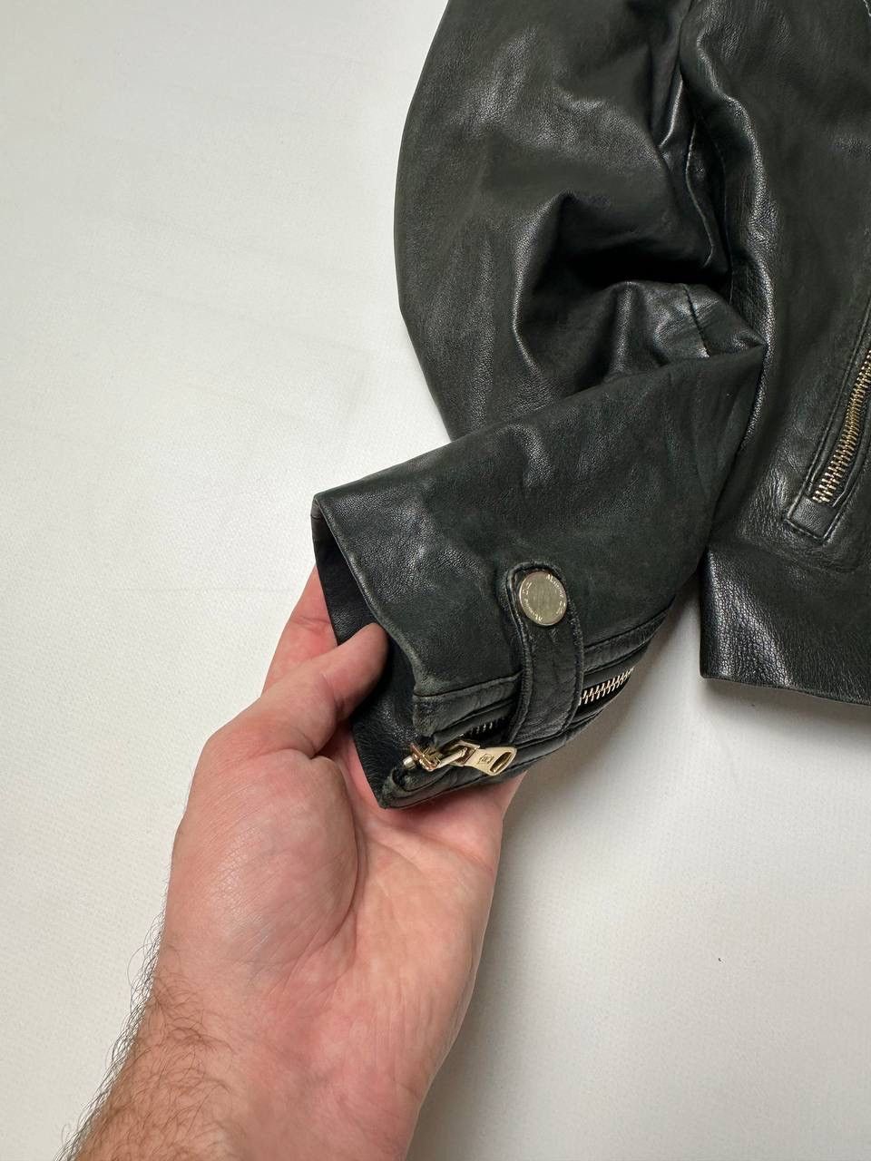 Massimo Dutti Massimo Dutti Real Leather Biker Jacket Size S Size S / US 4 / IT 40 - 4 Thumbnail
