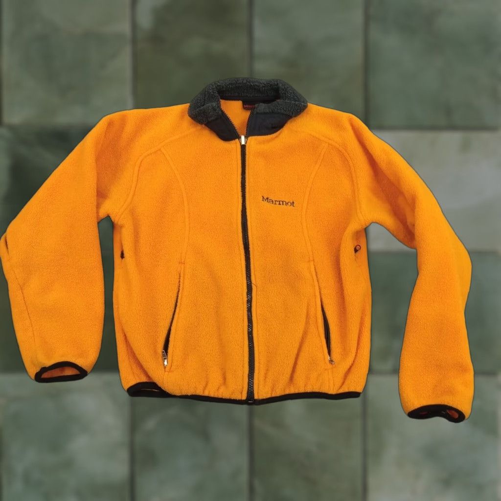 Marmot Marmot Fleece Jacket Womens Small Orange Full Zip Hiking Outdoor Sweater Size S / US 4 / IT 40 - 1 Thumbnail