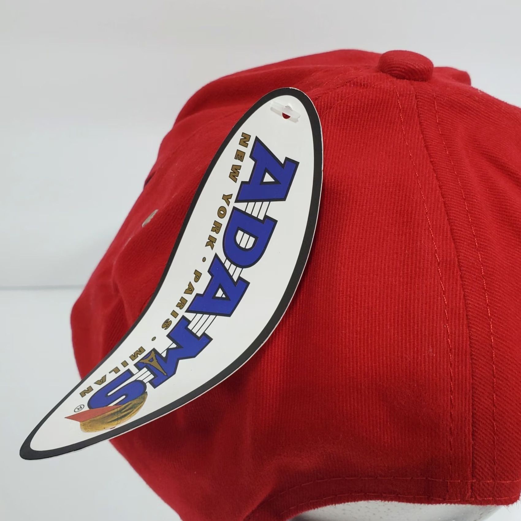 Vintage Adams True Value Baseball Cap Red Black Cotton Embroidered Adjustable Strapback Size ONE SIZE - 5 Thumbnail