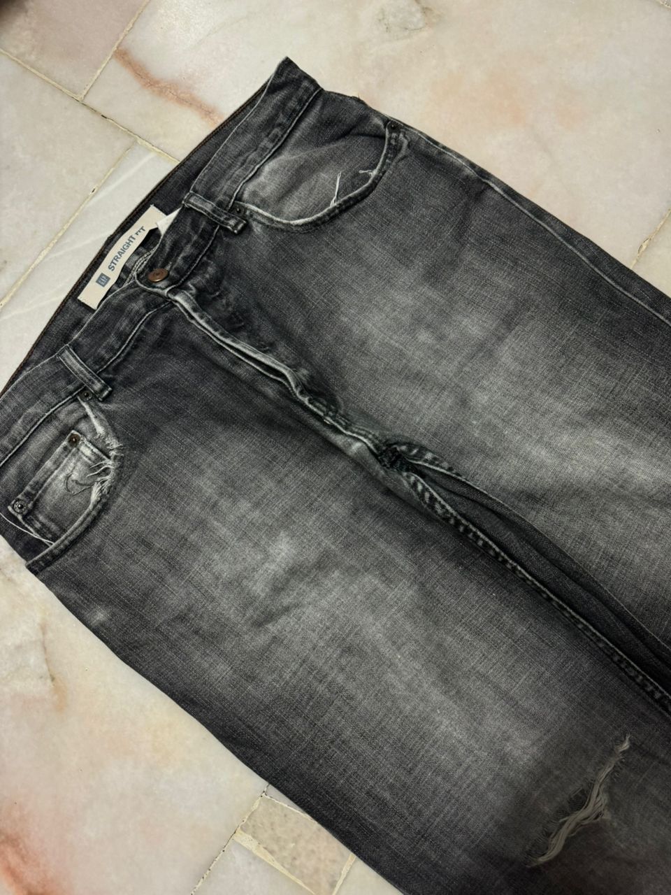 Gap 💥Thrashed Grunge💥90s Gap Mudwash Distressed Straight Fit Size US 32 / EU 48 - 6 Thumbnail
