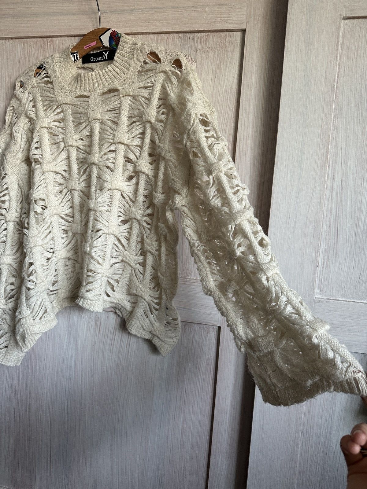 Ground Y × Yohji Yamamoto Ground Y Yohji Yamamoto knit sweater destroyed Size US M / EU 48-50 / 2 - 5 Thumbnail