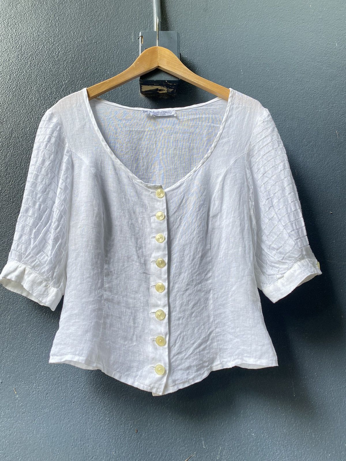 Dior Christian Dior white blouse Size XS / US 0-2 / IT 36-38 - 4 Thumbnail