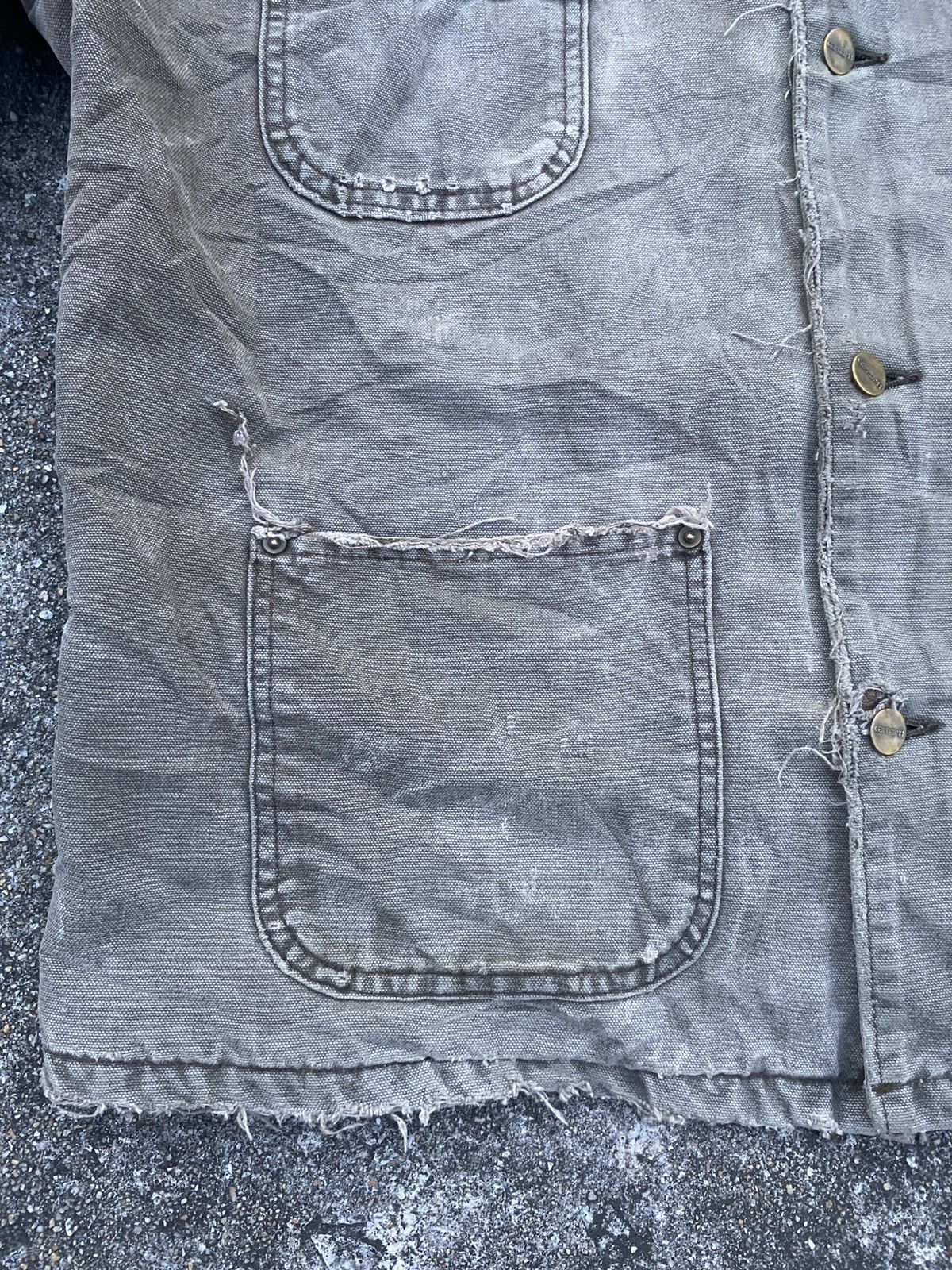 Carhartt VTG Carhartt Detroit Blanket Lined Faded Dirty Jacket Size US XL / EU 56 / 4 - 6 Thumbnail