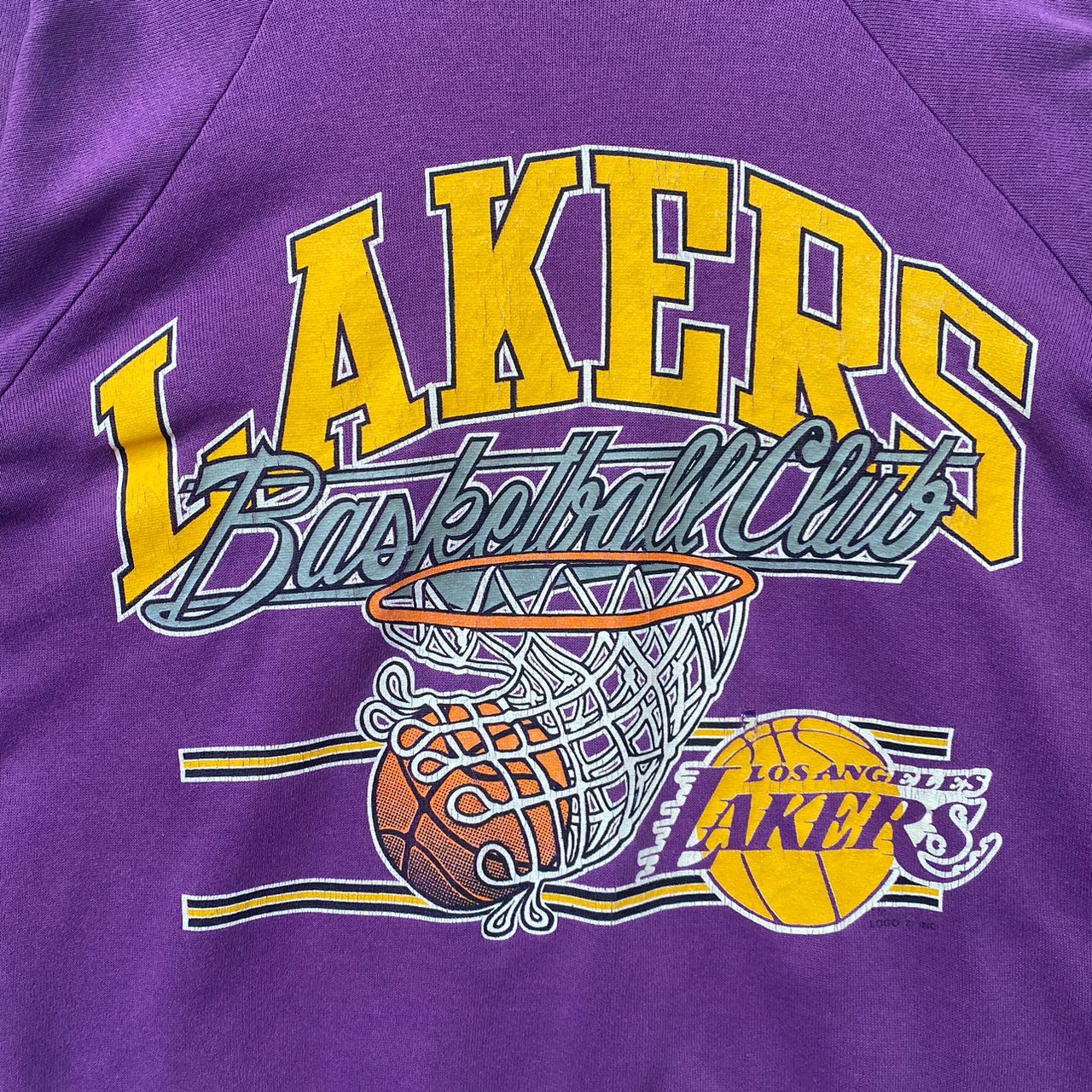 NBA × Vintage VINTAGE LOS ANGELES LAKERS SWEATSHIRT MEDIUM PULLOVER Size US M / EU 48-50 / 2 - 4 Thumbnail