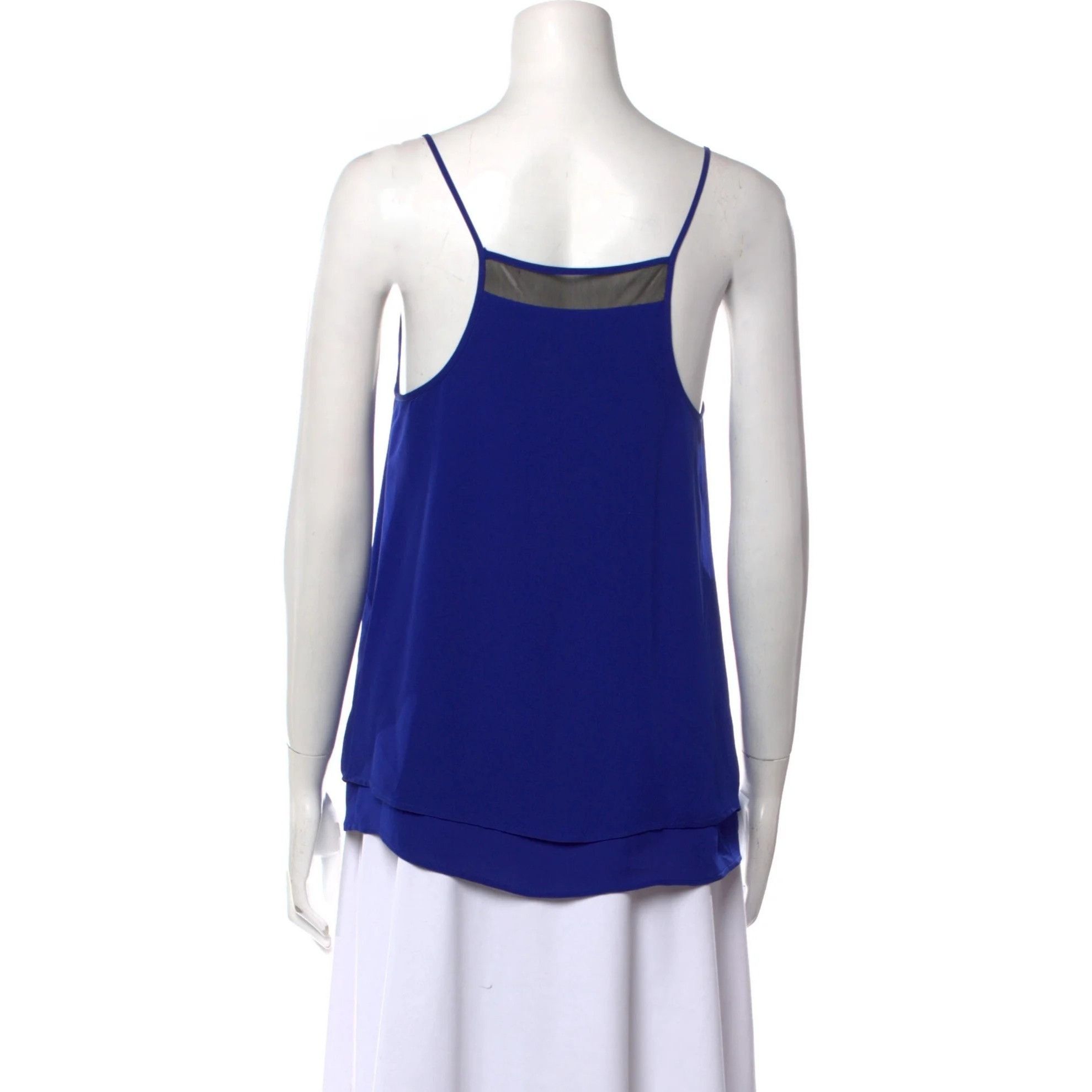 Rebecca Minkoff Rebecca Minkoff Navy Silk Top Size XS / US 0-2 / IT 36-38 - 4 Thumbnail