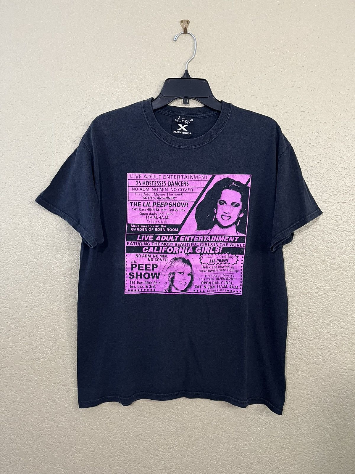 Lil Peep x Alien Body 'Peep Show' T-shirt Large