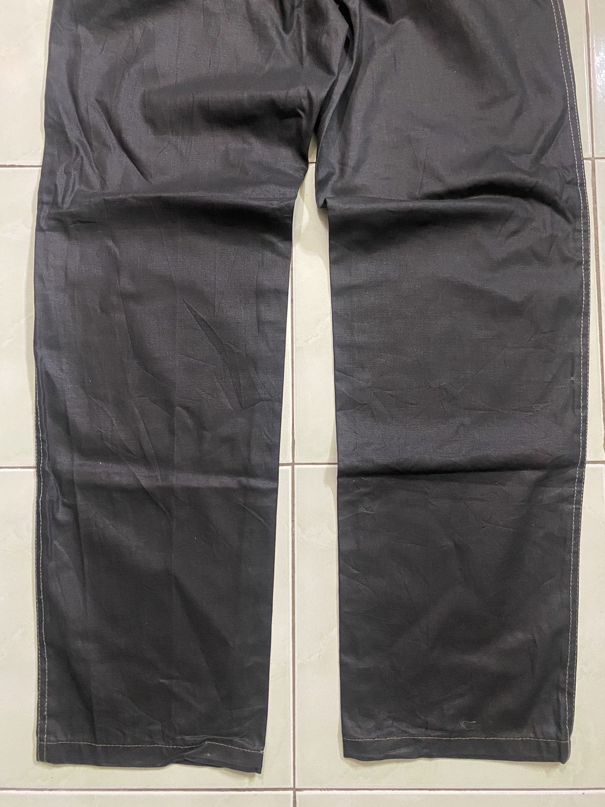 Japanese Brand Waxed Coated Yohji Yamamoto Pants Size US 30 / EU 46 - 10 Thumbnail