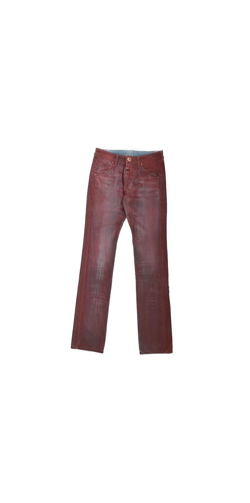 Marithe + Francois Girbaud Marithe Francois Girbaud Red Overdyed Jeans Size US 28 / EU 44 - 1 Thumbnail