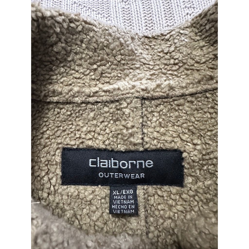 Liz Claiborne Claiborne black sherpa and faux suede winter jacket size XL Size US XL / EU 56 / 4 - 4 Thumbnail