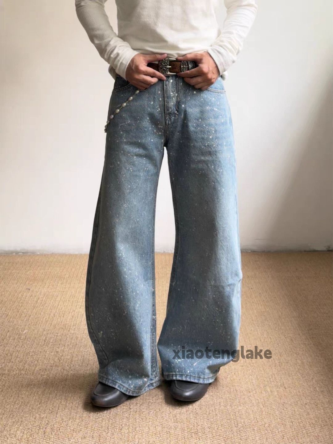 Jean Ltx Vintage Stain paint punk grunge hiphop jeans Size US 30 / EU 46 - 3 Thumbnail