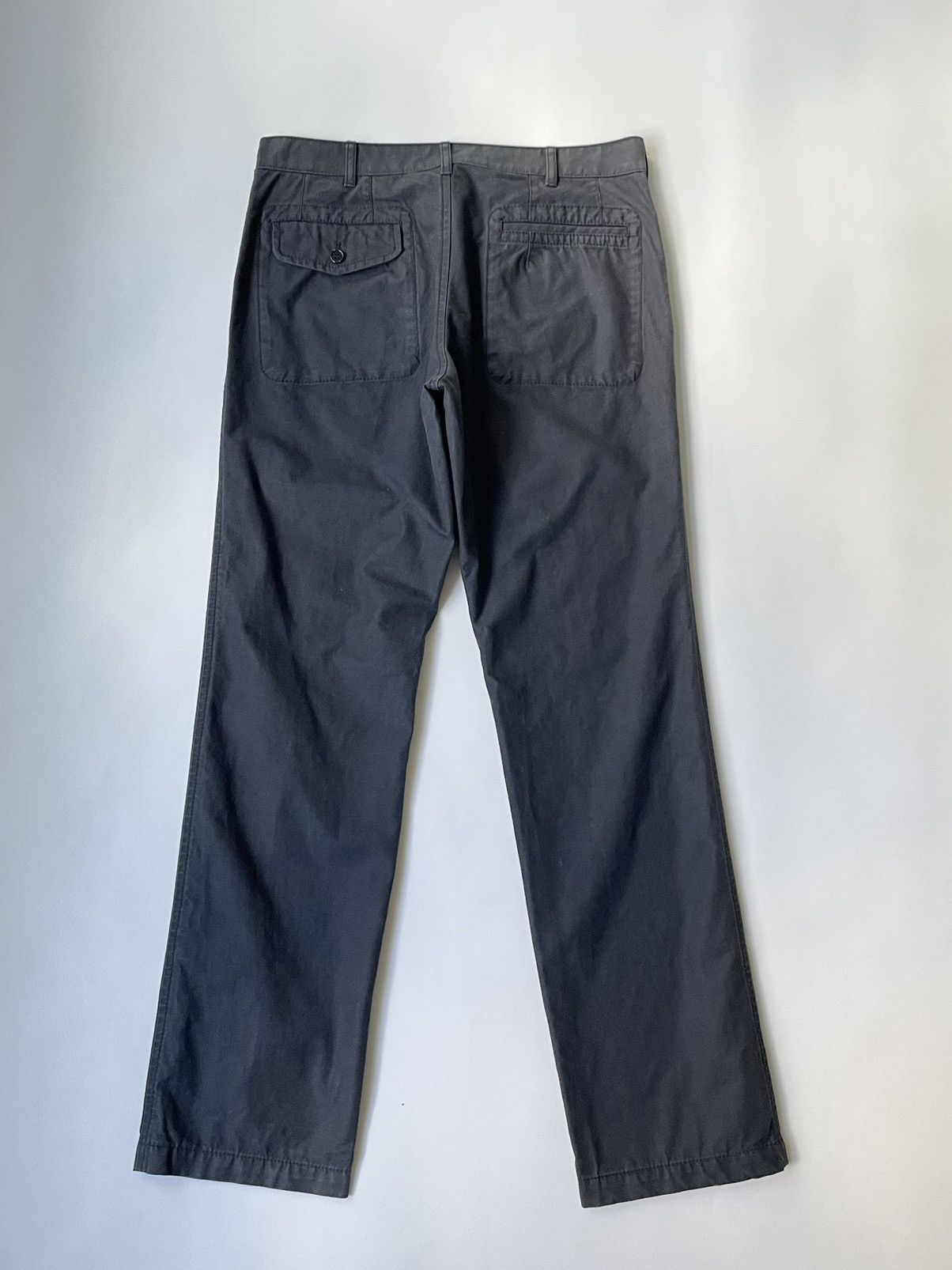 Comme des Garcons Homme A/W 09 Washed Gray Cotton Cargo Trousers Size US 32 / EU 48 - 9 Thumbnail