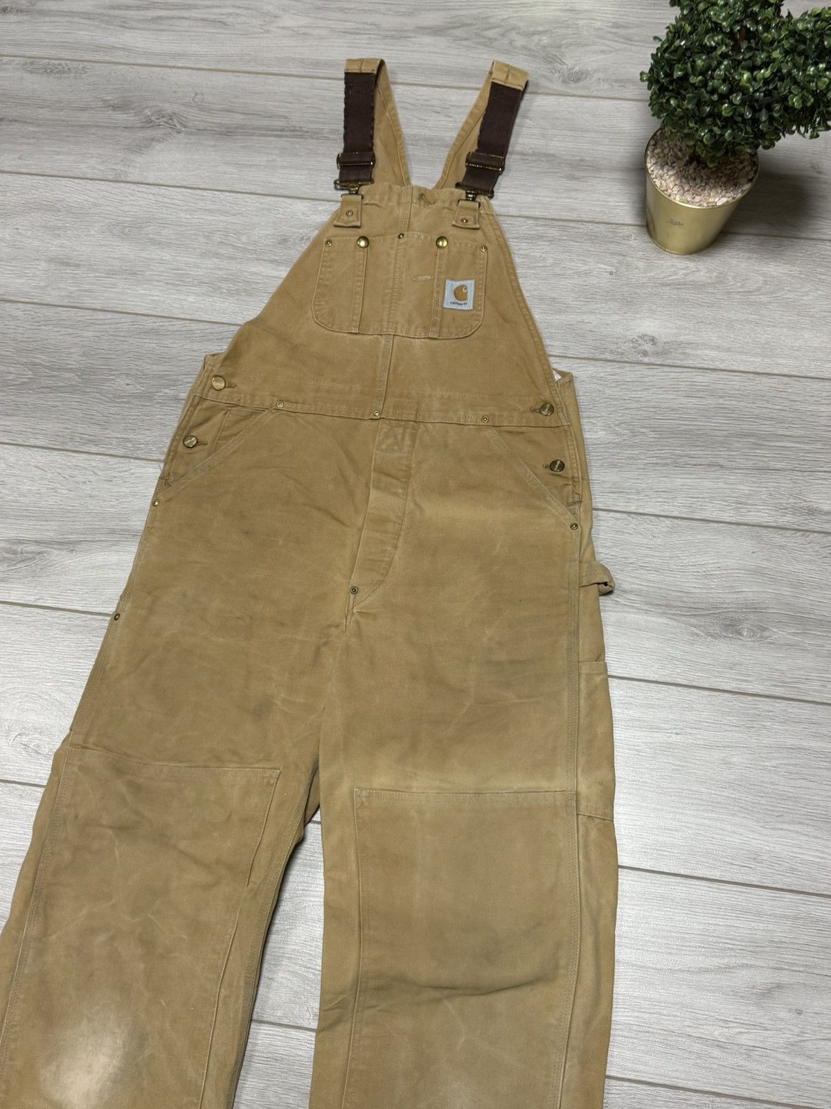 Carhartt Carhartt vintage USA cargo overall distressed double knee Size US 34 / EU 50 - 6 Thumbnail
