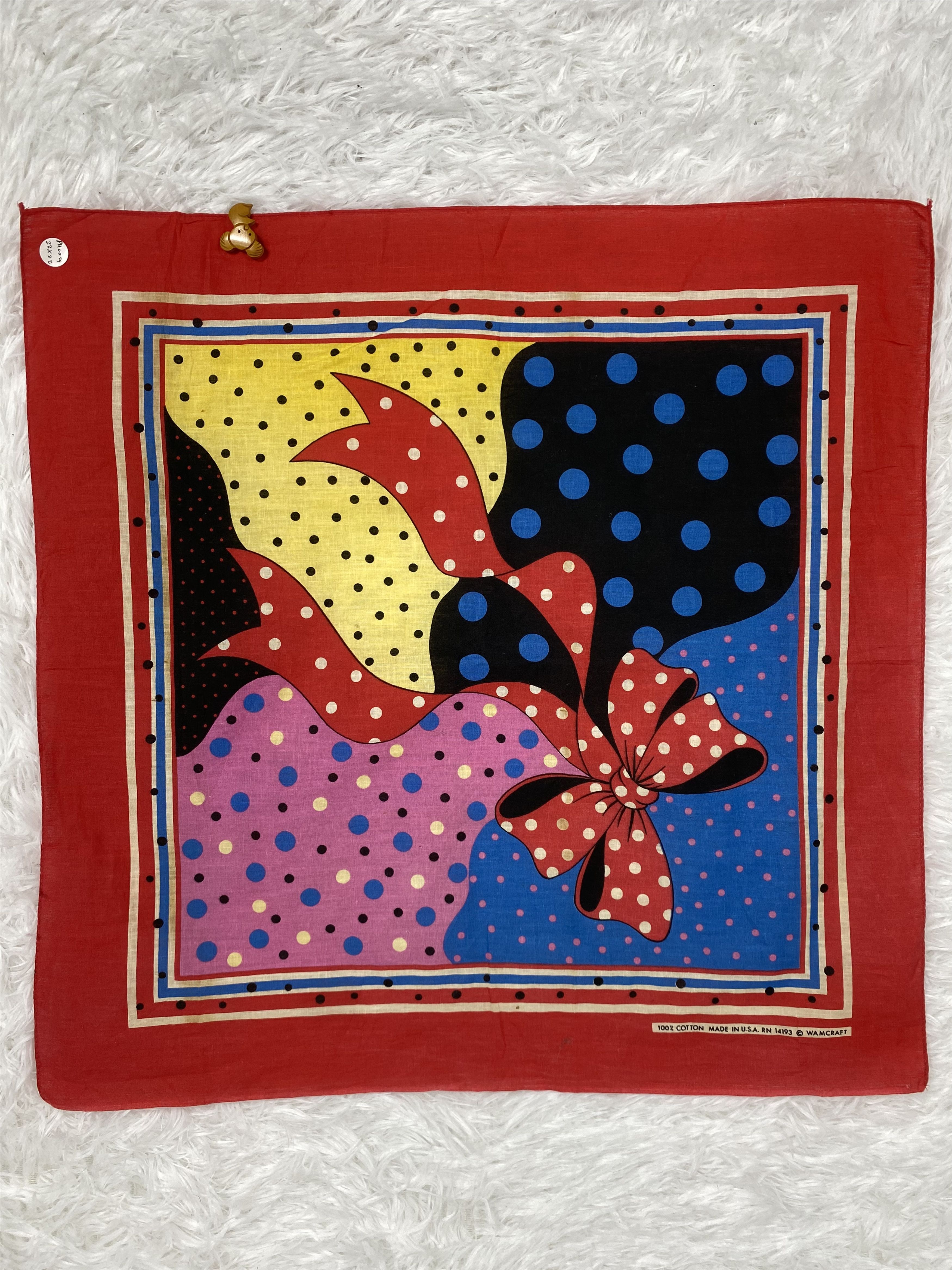 Other Vintage Bandana Handkerchief PH0029 Size ONE SIZE - 3 Thumbnail
