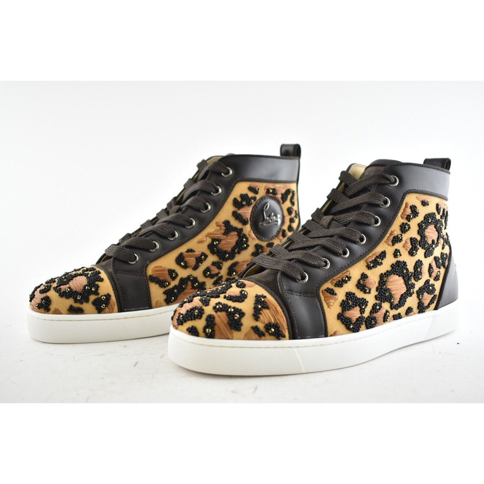 Christian Louboutin Christian Louboutin Brown Leopard Beaded High Sneaker 42 9 Size US 9 / EU 42 - 8 Thumbnail