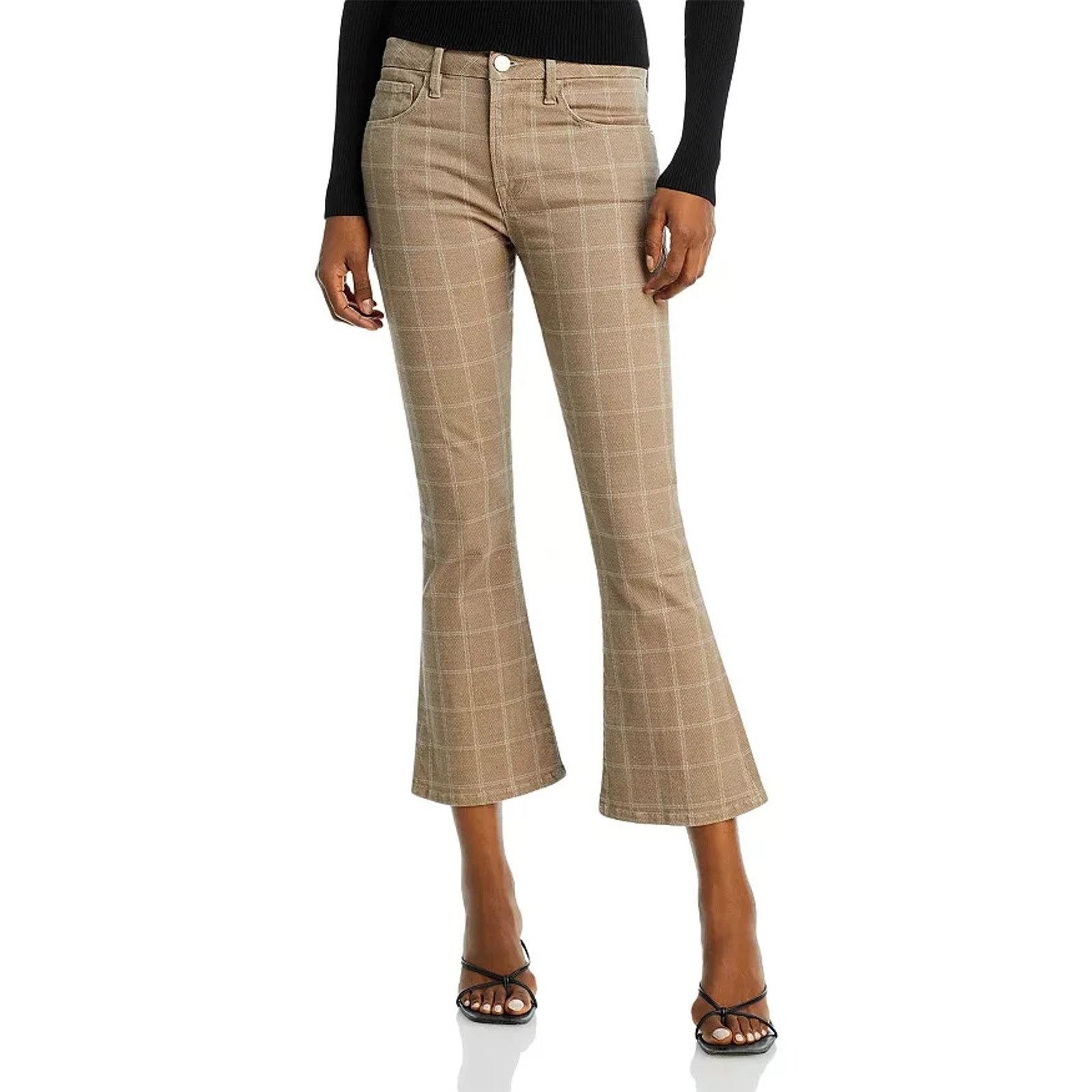 Frame Frame Womens Brown 25 Le Crop Mini Bootcut Jeans Oxford Size 25" / US 0 / IT 36 - 1 Thumbnail