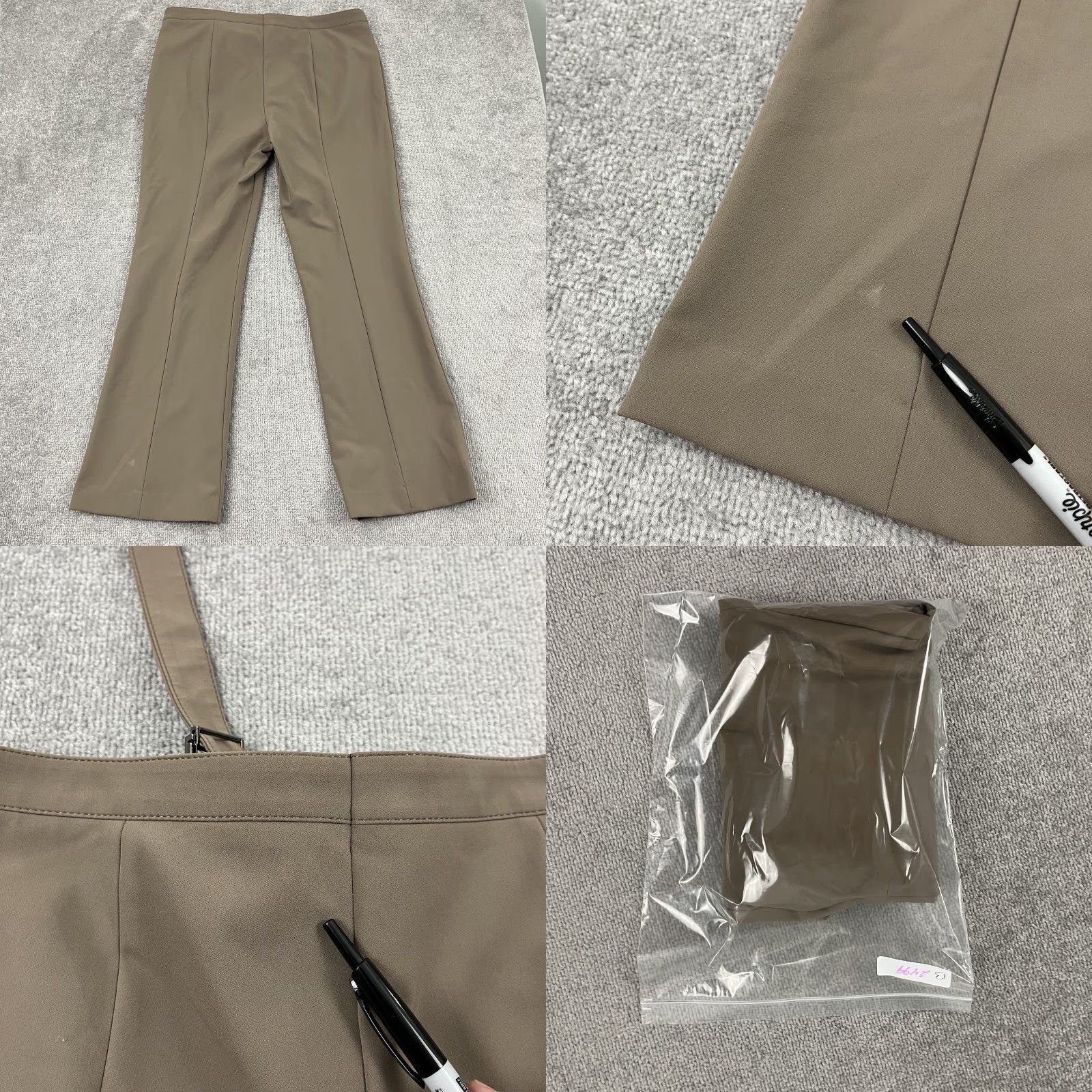 Escada Escada Pants Women Sz 44 38x31.5 Tobacco Brown Wide Leg Office Business Casual Size 30" / US 8 / IT 44 - 9 Thumbnail