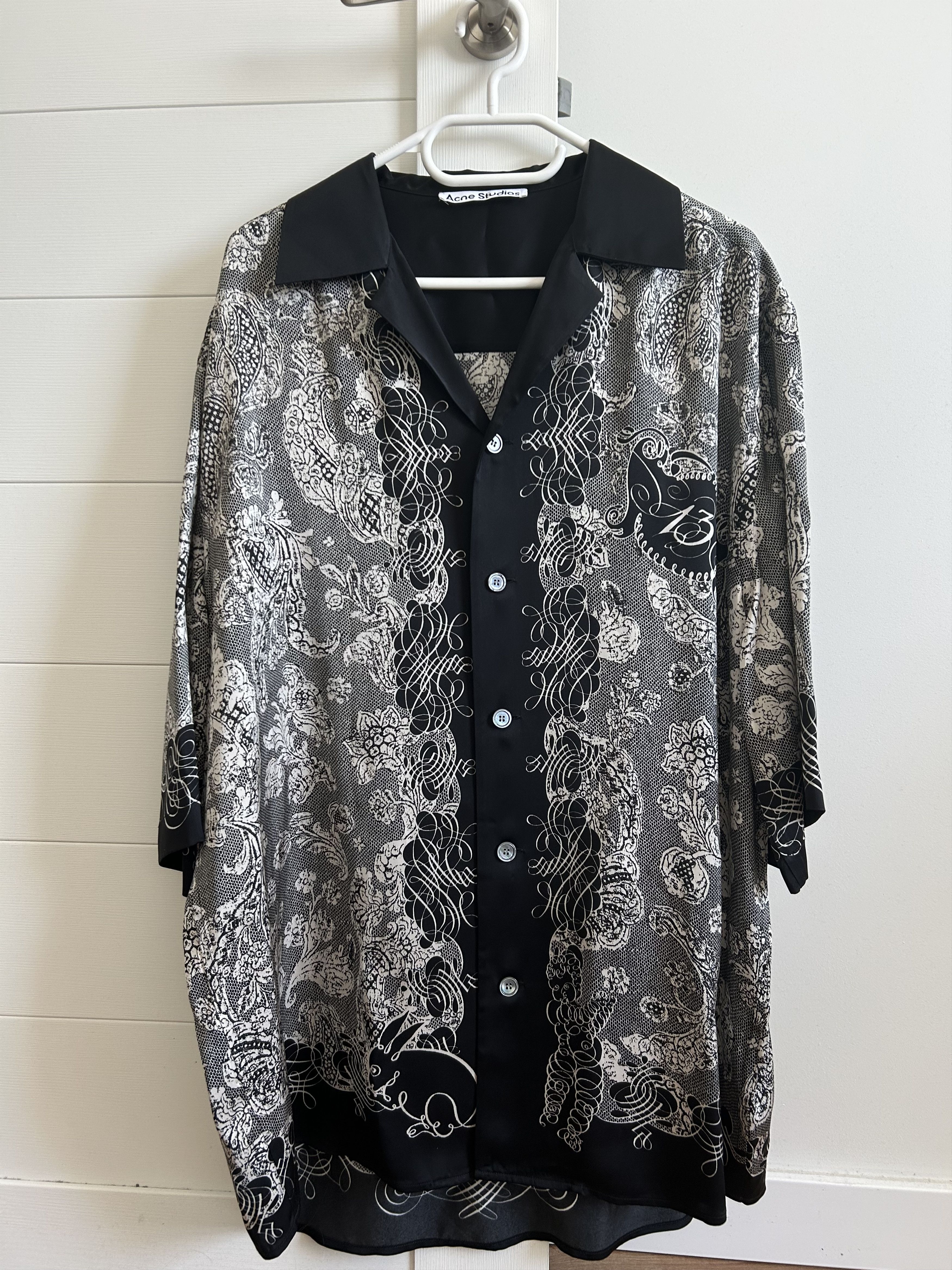 Acne Studios Acne Studios viscose short sleeve shirt Size US M / EU 48-50 / 2 - 1 Thumbnail