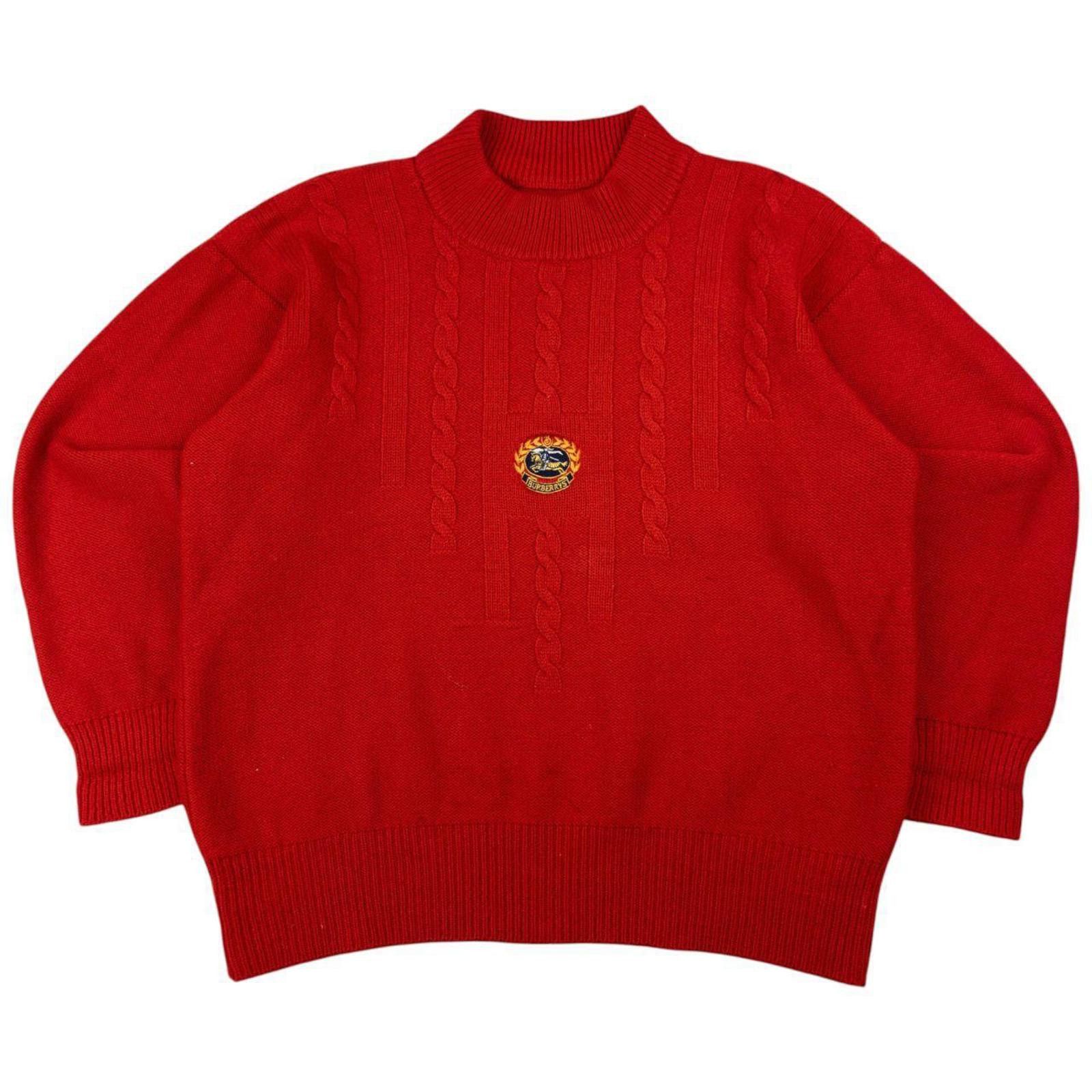 Burberry Vintage Burberry Embroidered Knit Jumper Size XS Size US XS / EU 42 / 0 - 1 Thumbnail