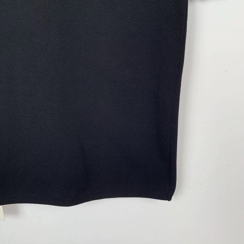 Prada Prada Black logo triangle logo wool knitted short sleeves 2 Size US XXS / EU 40 - 4 Thumbnail