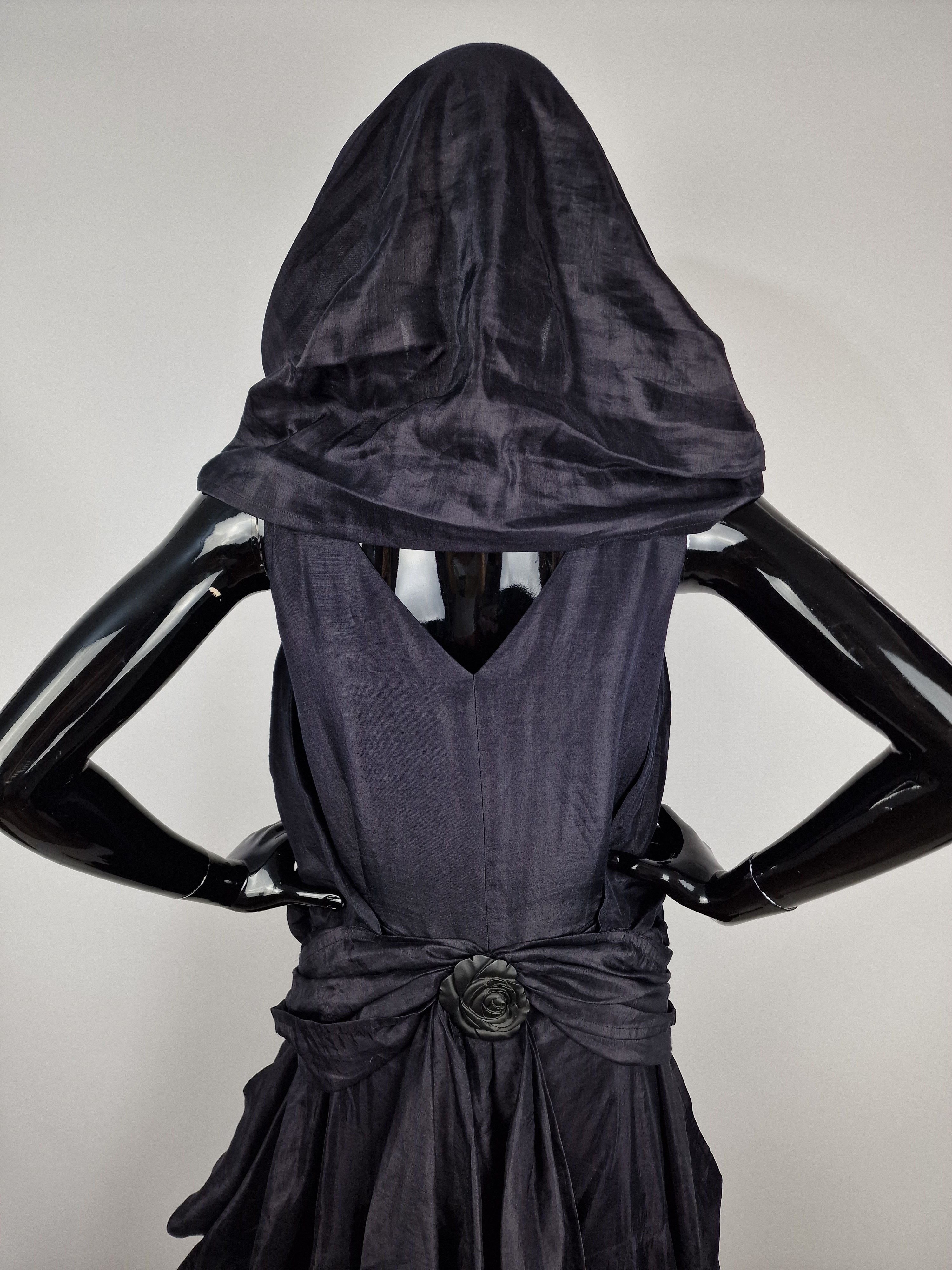Issey Miyake × Vintage Incredible Rare Issey Miyake Vintage Hooded dress Size XS / US 0-2 / IT 36-38 - 9 Thumbnail