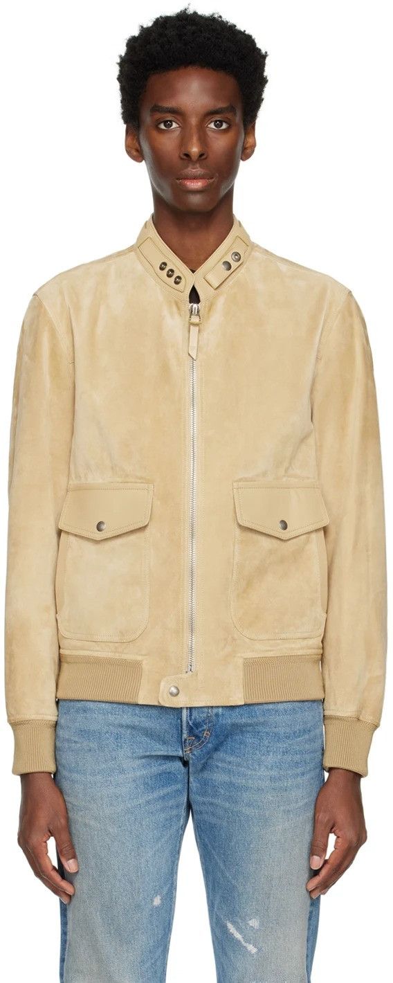Tom Ford TOM FORD BUTTERY SUEDE ZIP JACKET Size US M / EU 48-50 / 2 - 9 Thumbnail