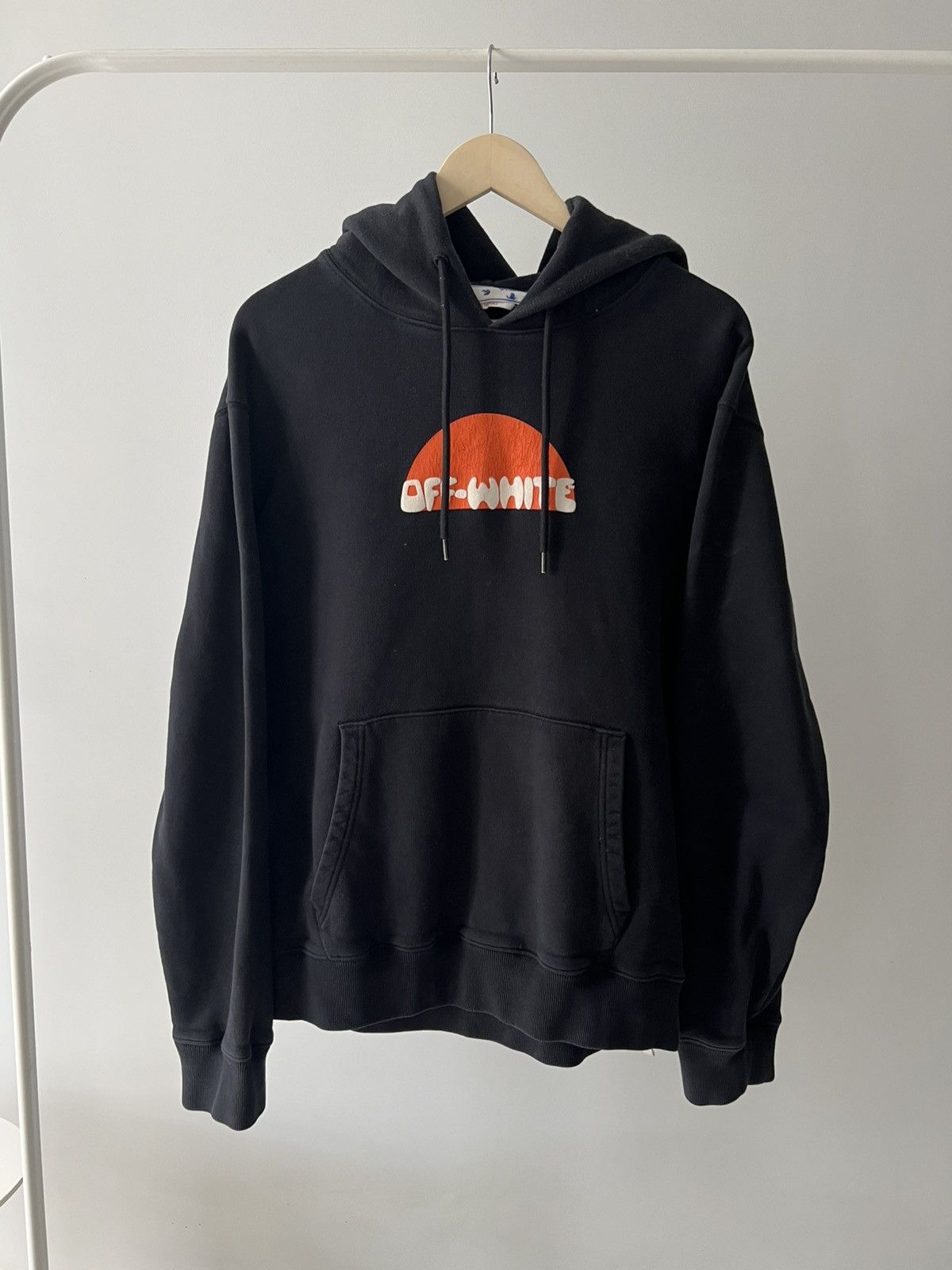 Off-White Off White Hoodie Big Logo Orange Print Medium Size US M / EU 48-50 / 2 - 4 Thumbnail