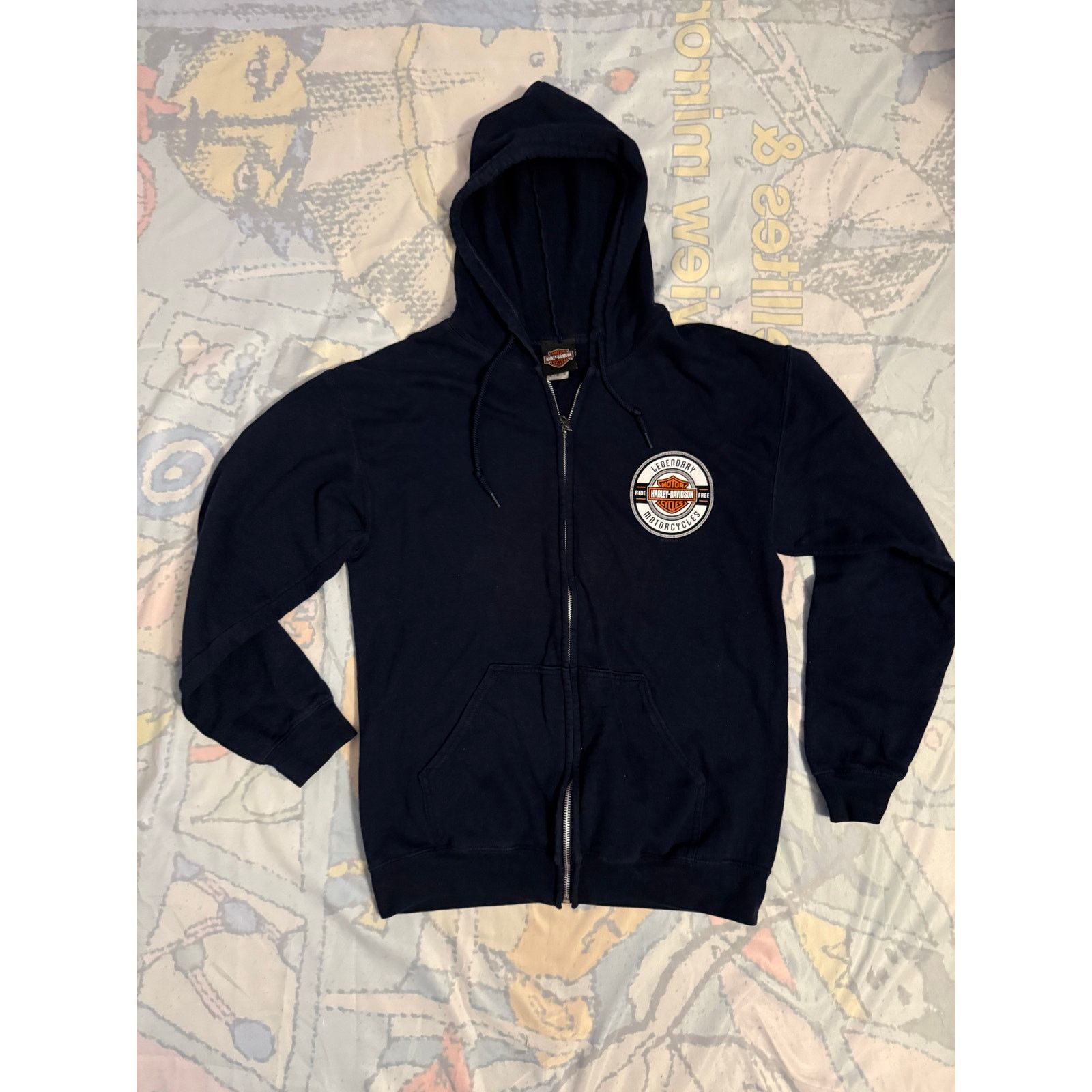 Harley Davidson Harley-Davidson Men's Zip-Up Jacket - Iconic Biker Style Size US M / EU 48-50 / 2 - 1 Thumbnail