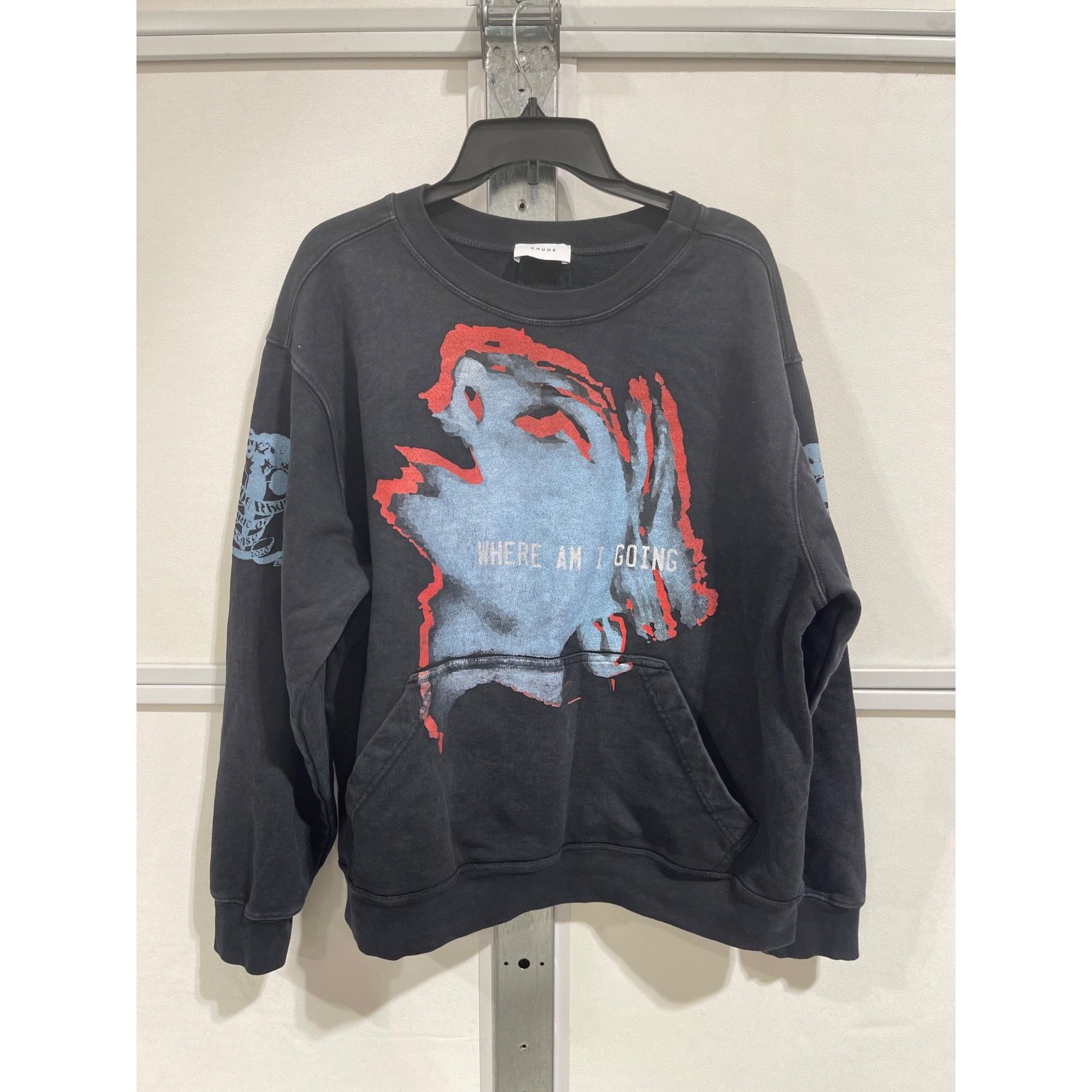 Rhude NEW RHUDE WHERE AM I GOING CREWNECK SWEATSHIRT MEDIUM Size US M / EU 48-50 / 2 - 1 Thumbnail