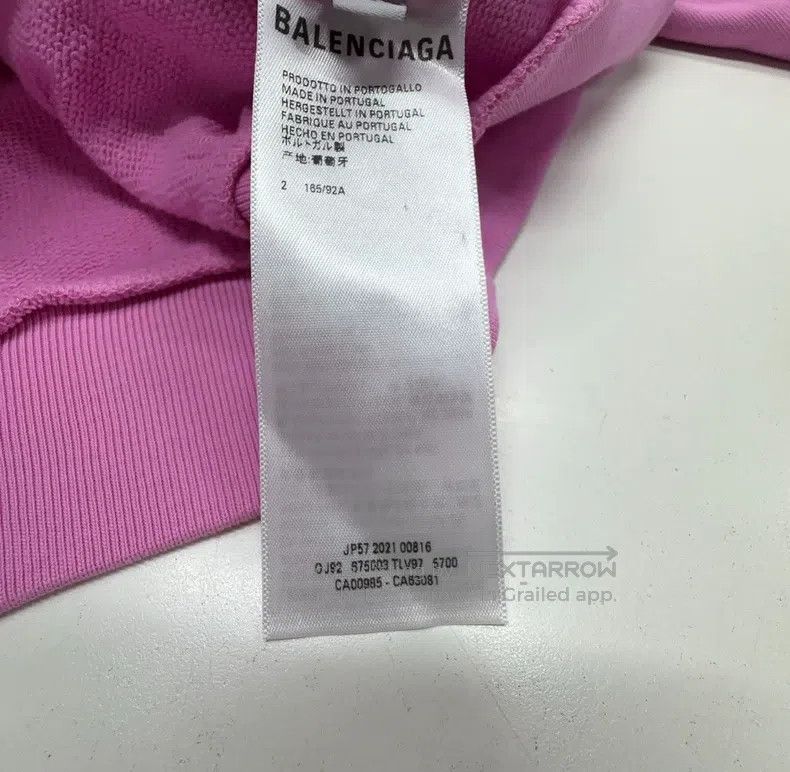 Other Balenciaga Logo Solid Color Long Sleeve Hoodie Size M / US 6-8 / IT 42-44 - 4 Thumbnail