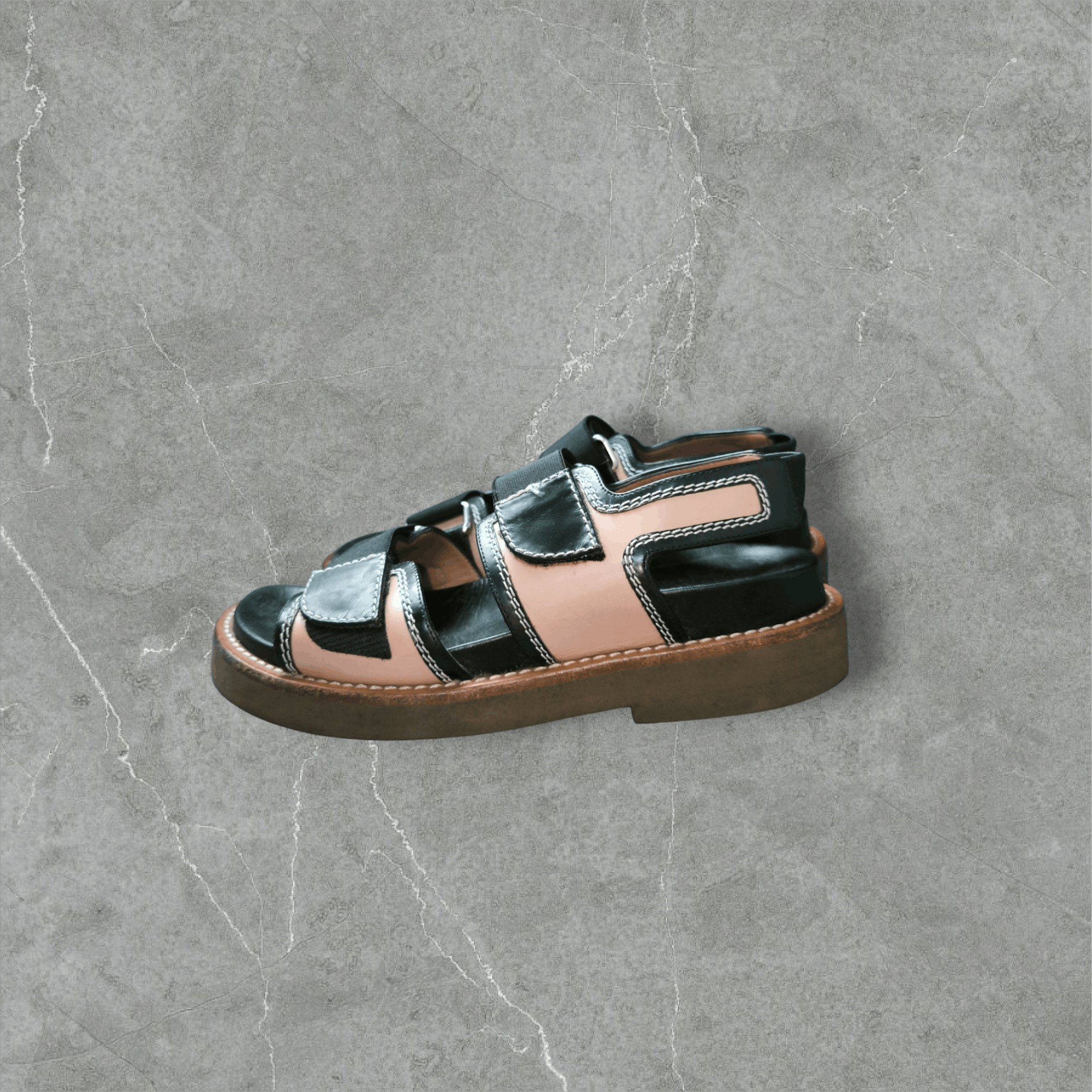 Designer × Marni Leather Slingback Sandal Size US 7 / IT 37 - 5 Thumbnail