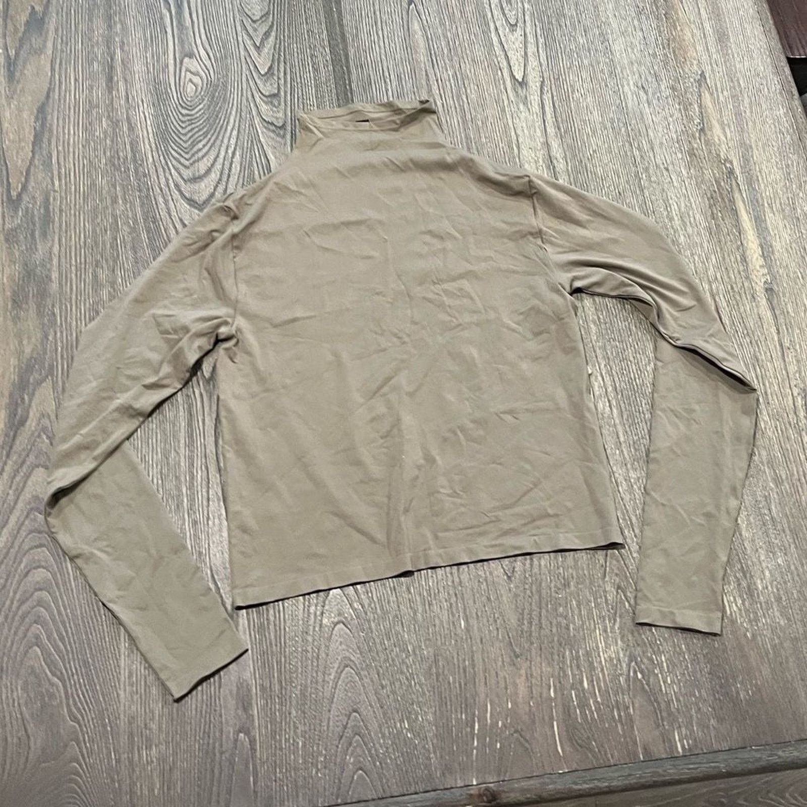 SKIMS NWT Skims Soft Smoothing Seamless Turtleneck Top Green 2X Size XXL / US 16-18 / IT 52-54 - 1 Thumbnail
