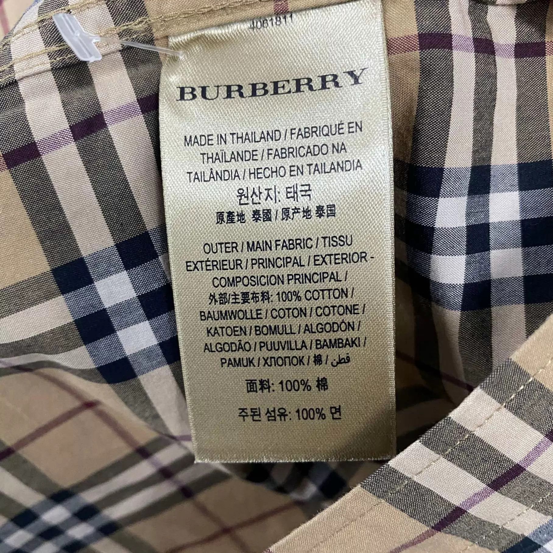 Burberry Burberry Classic Check Long Sleeve Shirt M Size US M / EU 48-50 / 2 - 4 Thumbnail