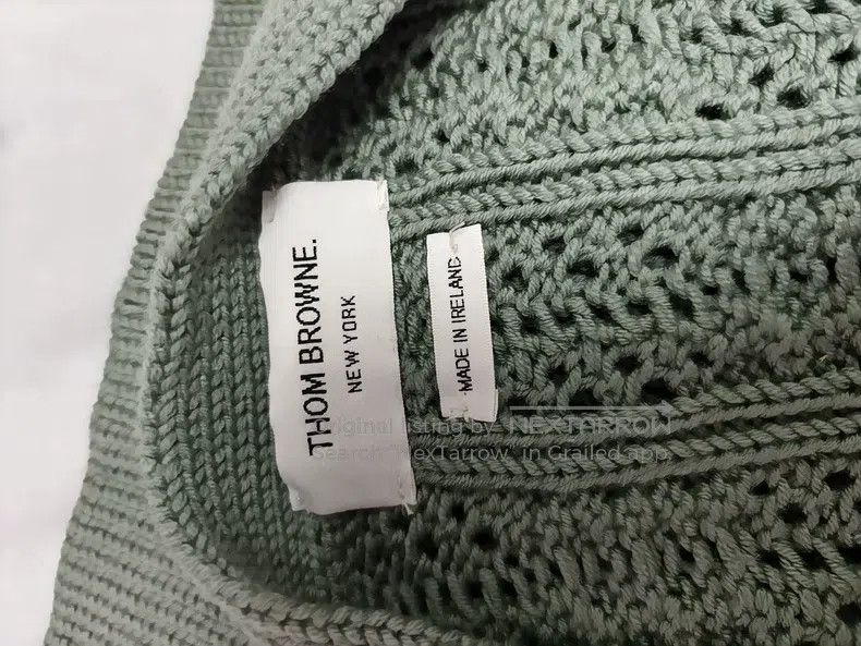 Thom Browne Thom Browne Four Striped Wool Cardigan, Gray Green Size US XXS / EU 40 - 8 Thumbnail