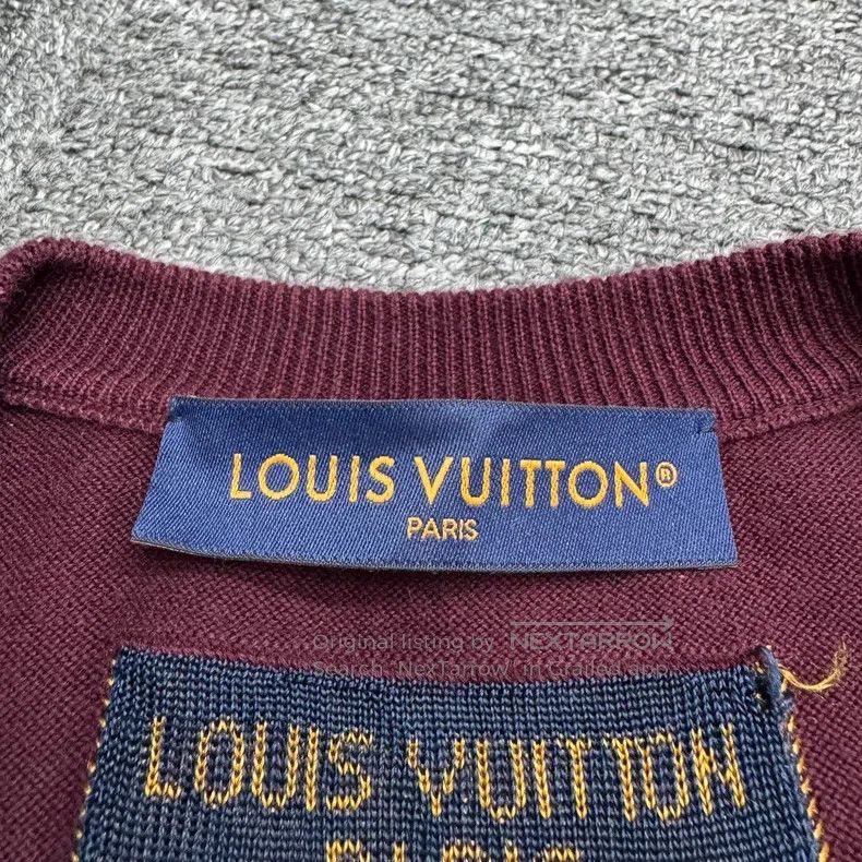 Louis Vuitton Louis Vuitton Letter jacquard knit short sleeves Size US L / EU 52-54 / 3 - 3 Thumbnail