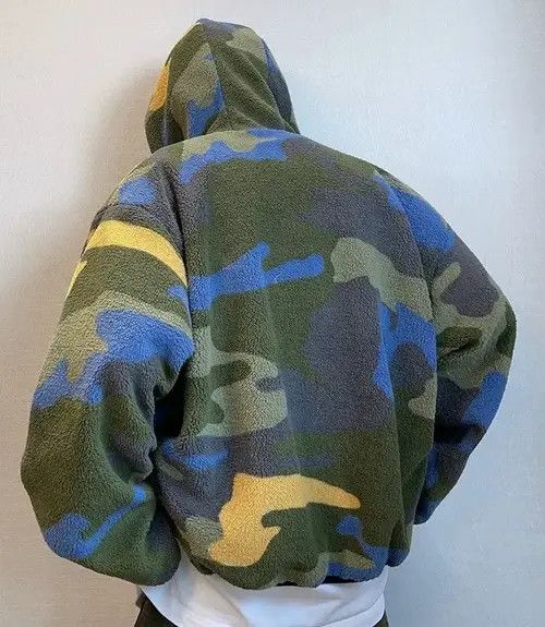 VIBE Vintage Street Hip Hop Camouflage Warm Hooded Jacket Coat Size US M / EU 48-50 / 2 - 4 Thumbnail