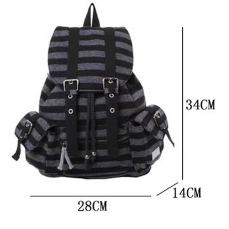 The Unbranded Brand New Stripe Casual Drawstring Bag Size ONE SIZE - 7 Thumbnail