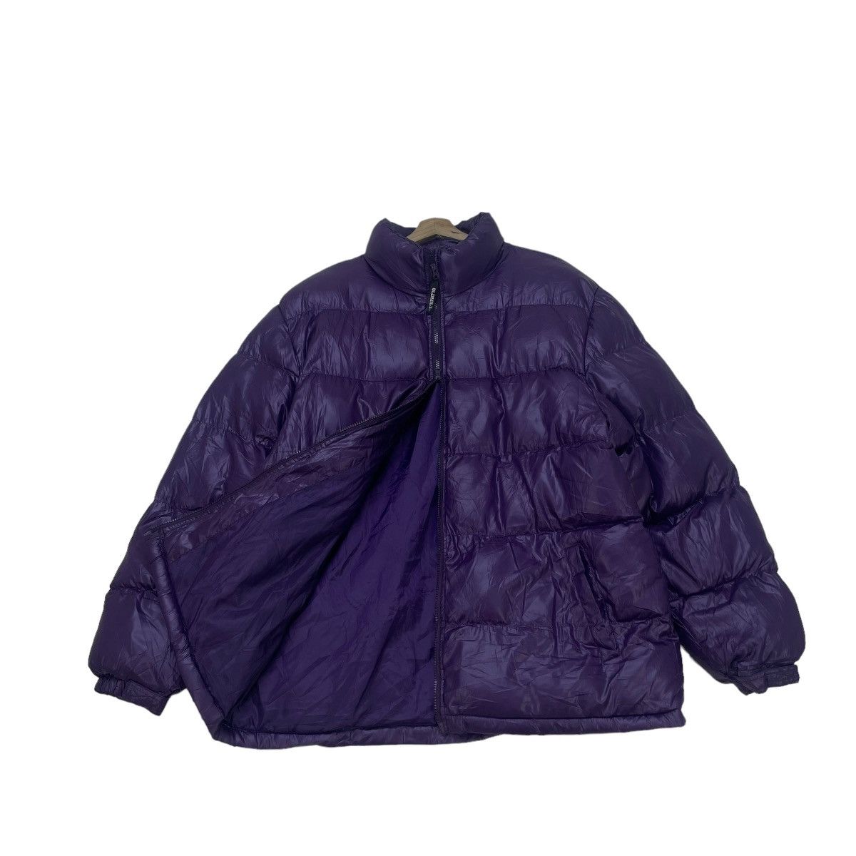 Japanese Brand Rare Japanese Brand OldMils Purple Puffer Jacket Size US L / EU 52-54 / 3 - 3 Thumbnail
