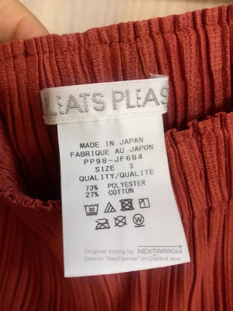 Issey Miyake Issey Miyake Red Long Sleeve Top Size L / US 10 / IT 46 - 4 Thumbnail
